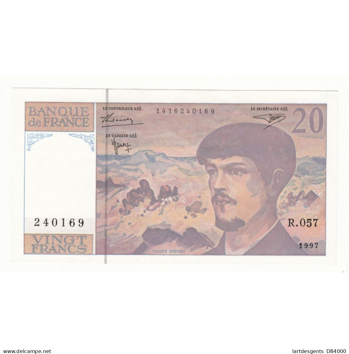 BILLET FRANCE 20 FRANCS DEBUSSY 1997 P/NEUF Lartdesgents Avignon - 20 F 1980-1997 ''Debussy''