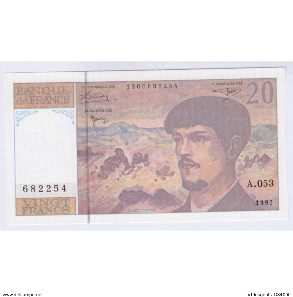 BILLET FRANCE 20 FRANCS DEBUSSY 1997 A.053 NEUF L'ART DES GENTS - 20 F 1980-1997 ''Debussy''