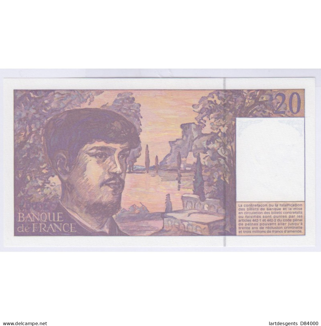 BILLET FRANCE 20 FRANCS DEBUSSY 1997 A.053 NEUF L'ART DES GENTS - 20 F 1980-1997 ''Debussy''