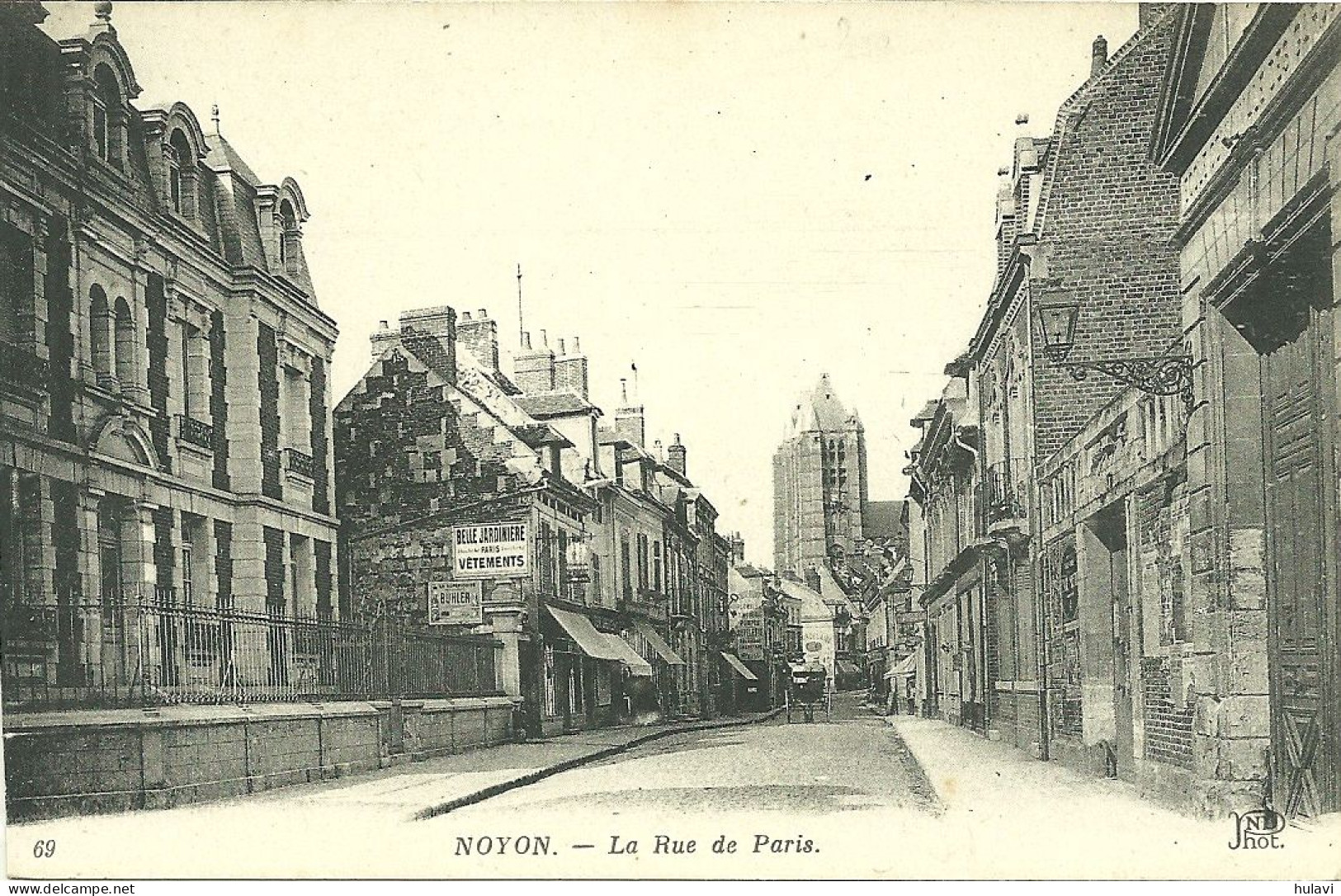 60  NOYON - LA RUE DE PARIS (ref 8910) - Noyon