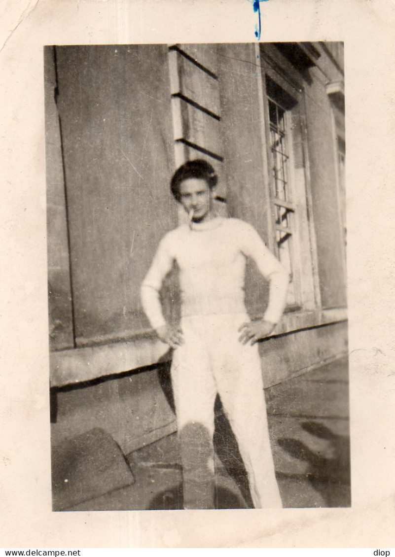 Photo Vintage Paris Snap Shop - Homme Men Marin Sailor  - Guerre, Militaire