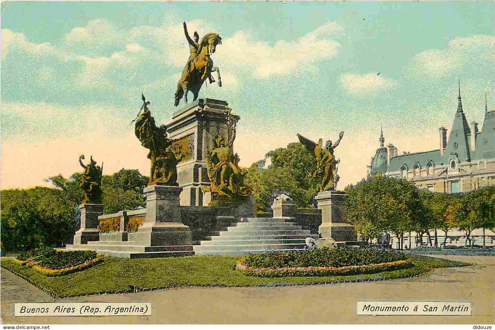 Argentine - Buenos Aires - Monumento à San Martin - Colorisée - Argentina - CPA - Voir Scans Recto-Verso - Argentina