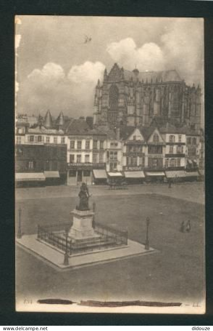 60 - Beauvais - La Place Jeanne Hachette - Ecrite - Beauvais