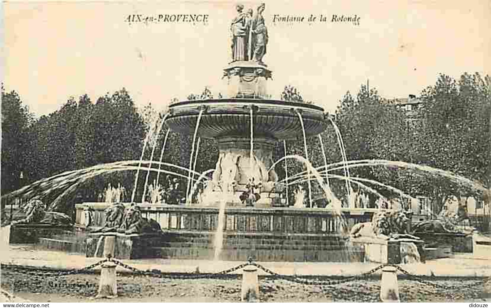13 - Aix En Provence - Fontaine De La Rotonde - CPA - Voir Scans Recto-Verso - Aix En Provence