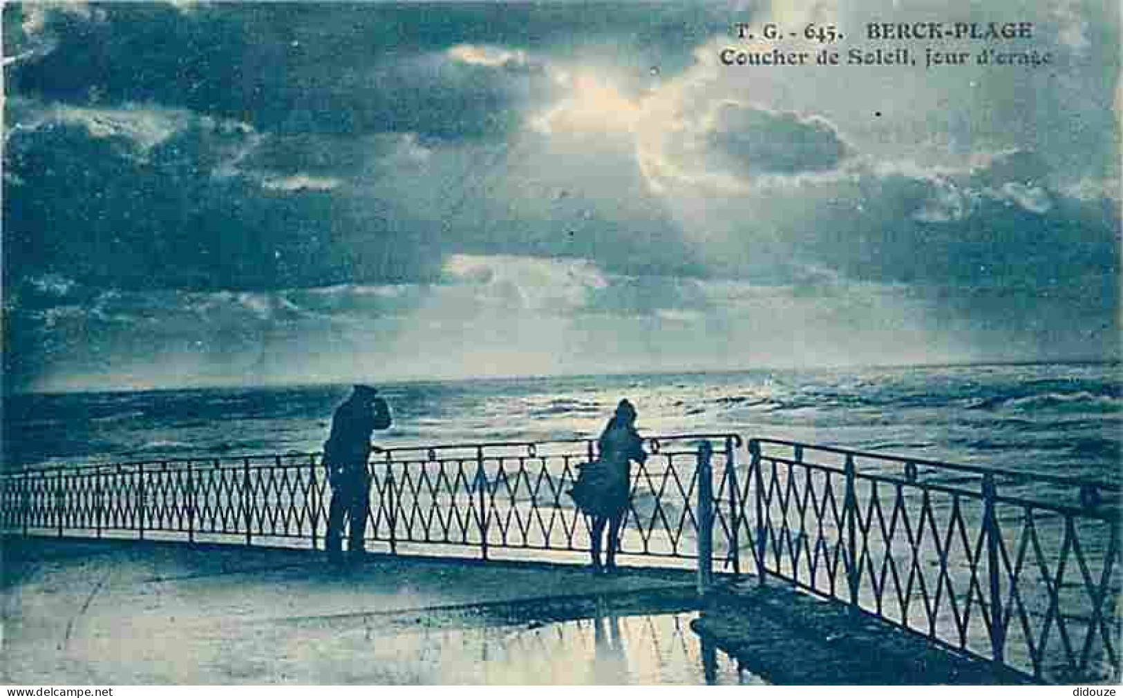 62 - Berck-Plage - Coucher De Soleil - Jour D'orage - Ecrite En 1923 - CPA - Voir Scans Recto-Verso - Berck