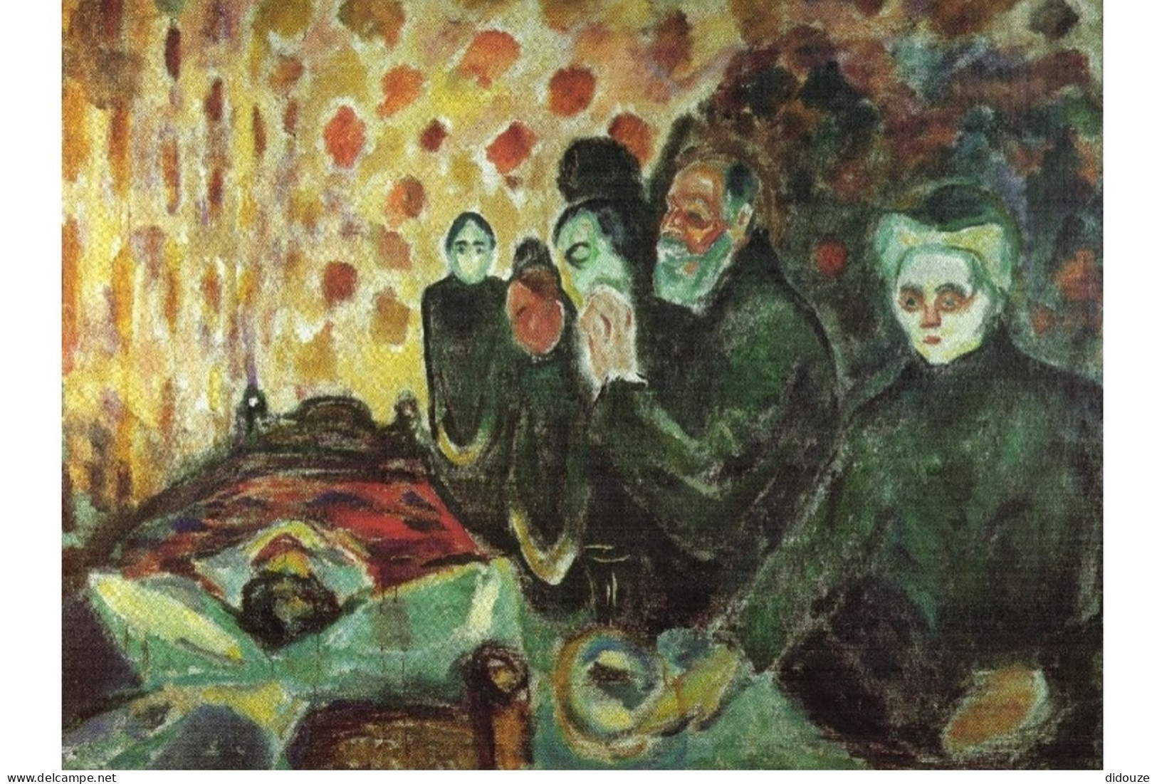 Art - Peinture - Edvard Munch - Le Lit De La Mort - CPM - Carte Neuve - Voir Scans Recto-Verso - Peintures & Tableaux