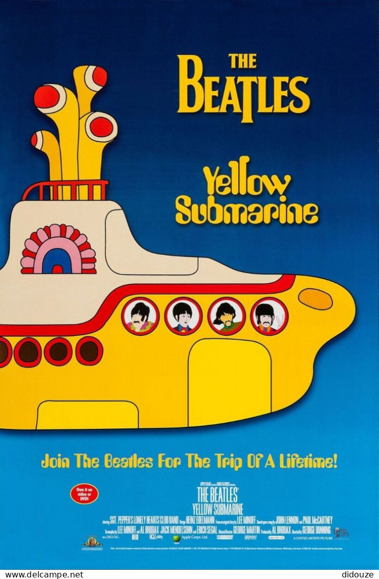 Musique - The Beatles - Yellow Submarine - Reproduction D'Affiche - CPM - Carte Neuve - Voir Scans Recto-Verso - Musica E Musicisti