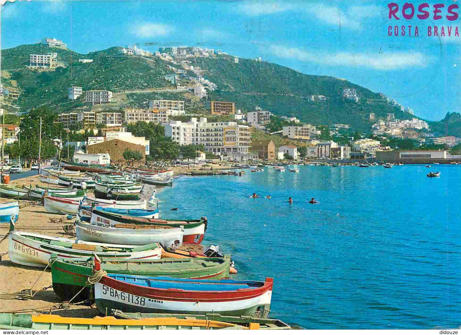 Espagne - Espana - Cataluna - Costa Brava - Rosas - Playa De Los Pescadores Y Puig Rom - Immeubles - Architecture - CPM  - Gerona