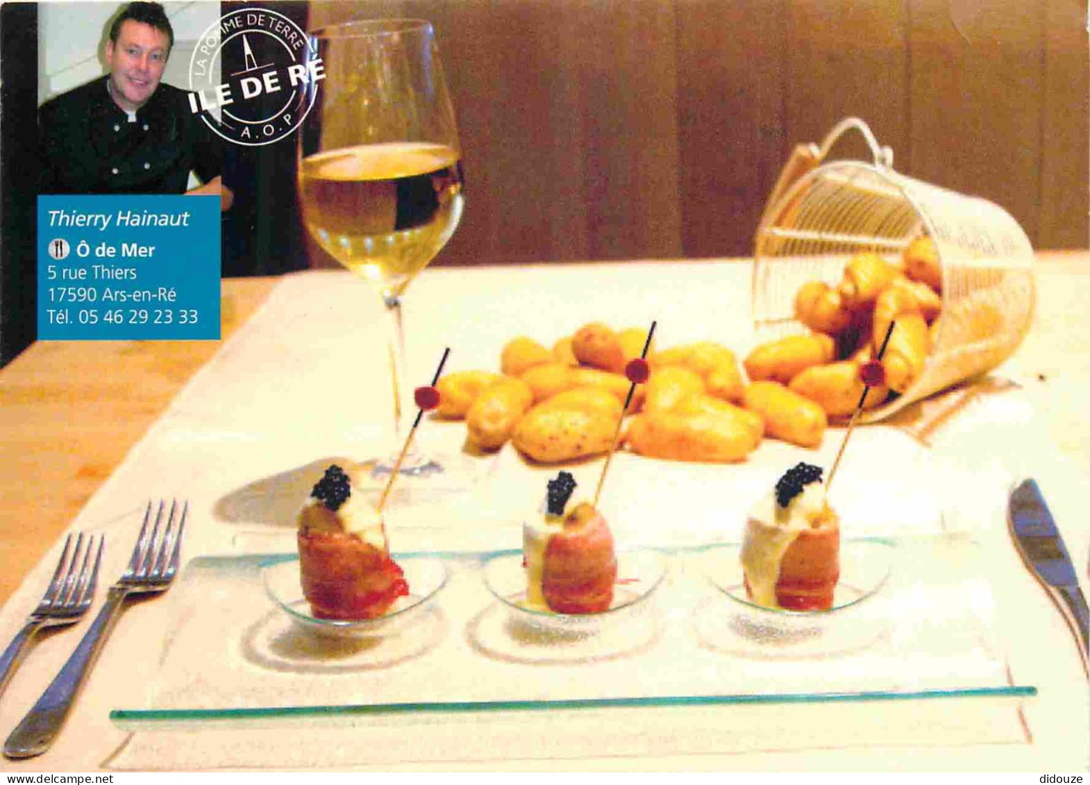 Recettes De Cuisine - Tartiflette Rétaise - Ile De Ré - Restaurant O De Mer - Gastronomie - CPM - Carte Neuve - Voir Sca - Recettes (cuisine)