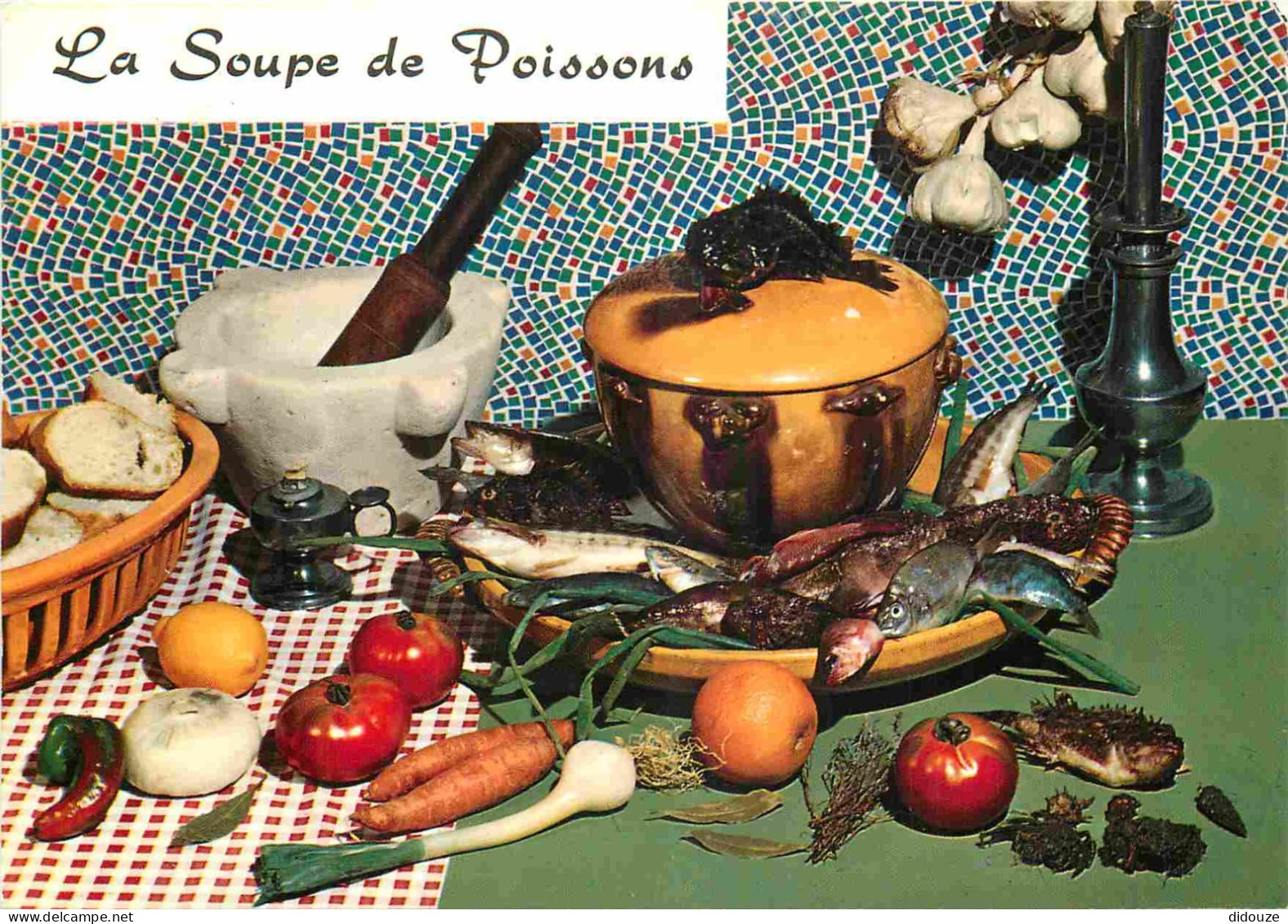 Recettes De Cuisine - Soupe De Poissons - Gastronomie - CPM - Carte Neuve - Voir Scans Recto-Verso - Recipes (cooking)