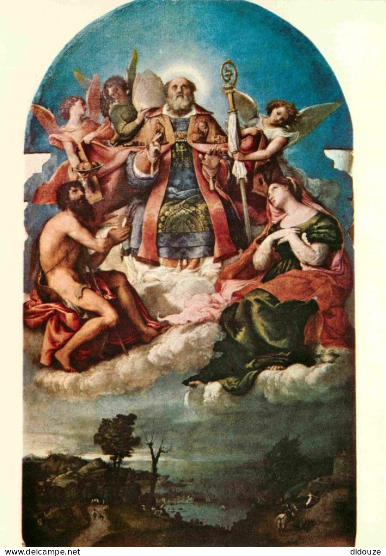 Art - Peinture Religieuse - Chiesa Dei Carmini Venezia - Lorenzo Lotto - S. Nicolô In Gloria Con I Santi Giovanni E Luci - Pinturas, Vidrieras Y Estatuas