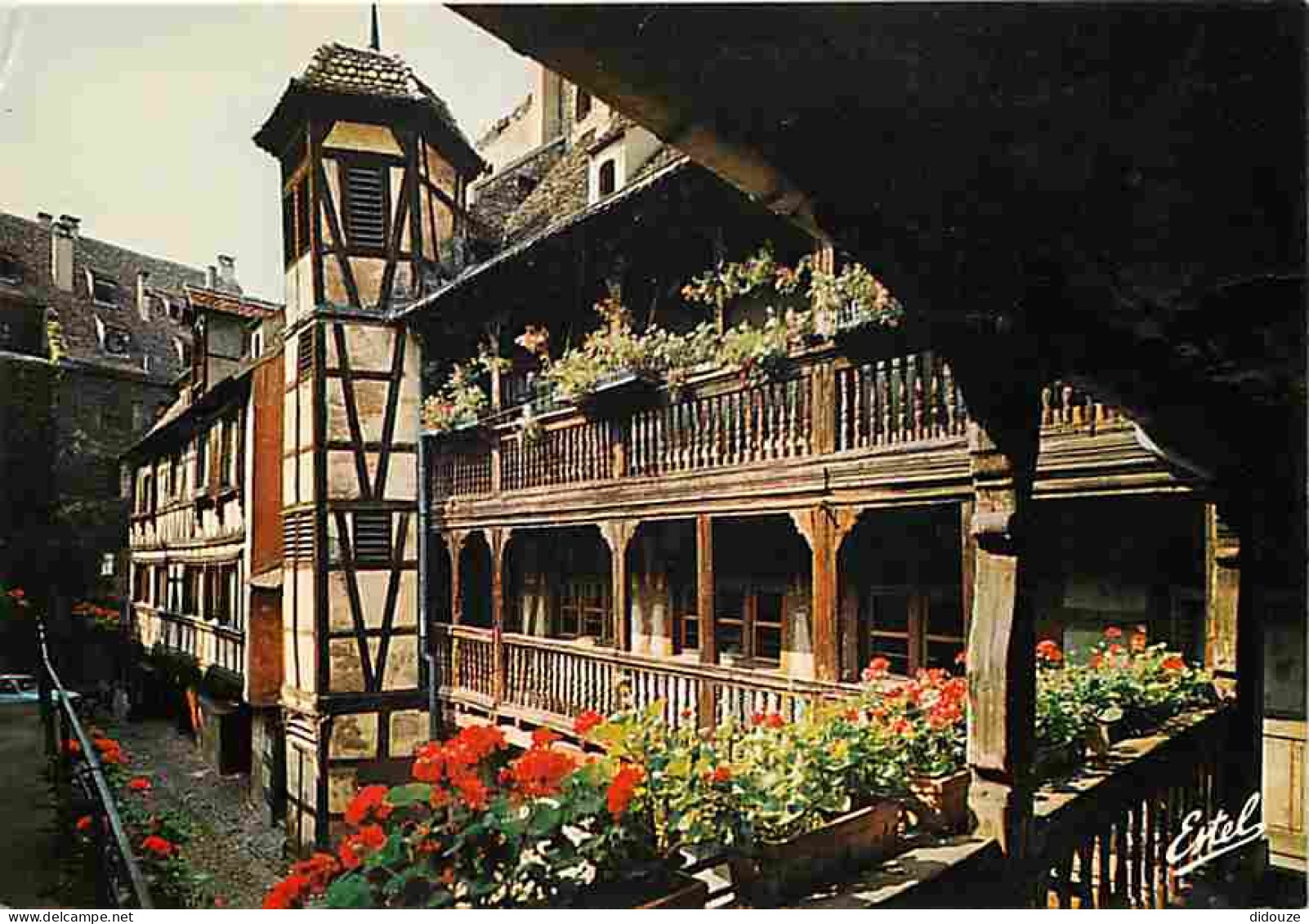 67 - Strasbourg - La Cour Et L'ancienne Hostellerie Du Corbeau - Flamme Postale - Fleurs - CPM - Voir Scans Recto-Verso - Strasbourg