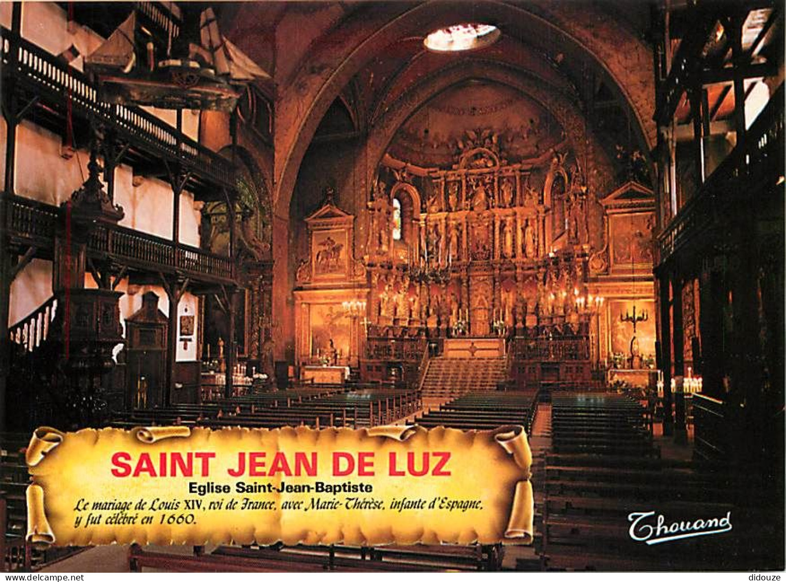 64 - Saint Jean De Luz - Intérieur De L'Eglise - Carte Neuve - CPM - Voir Scans Recto-Verso - Saint Jean De Luz