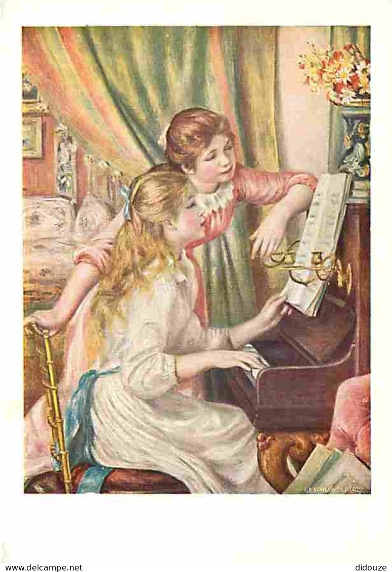 Art - Peinture - Pierre Auguste Renoir - Jeunes Filles Au Piano - Musée Du Louvre - CPM - Voir Scans Recto-Verso - Paintings