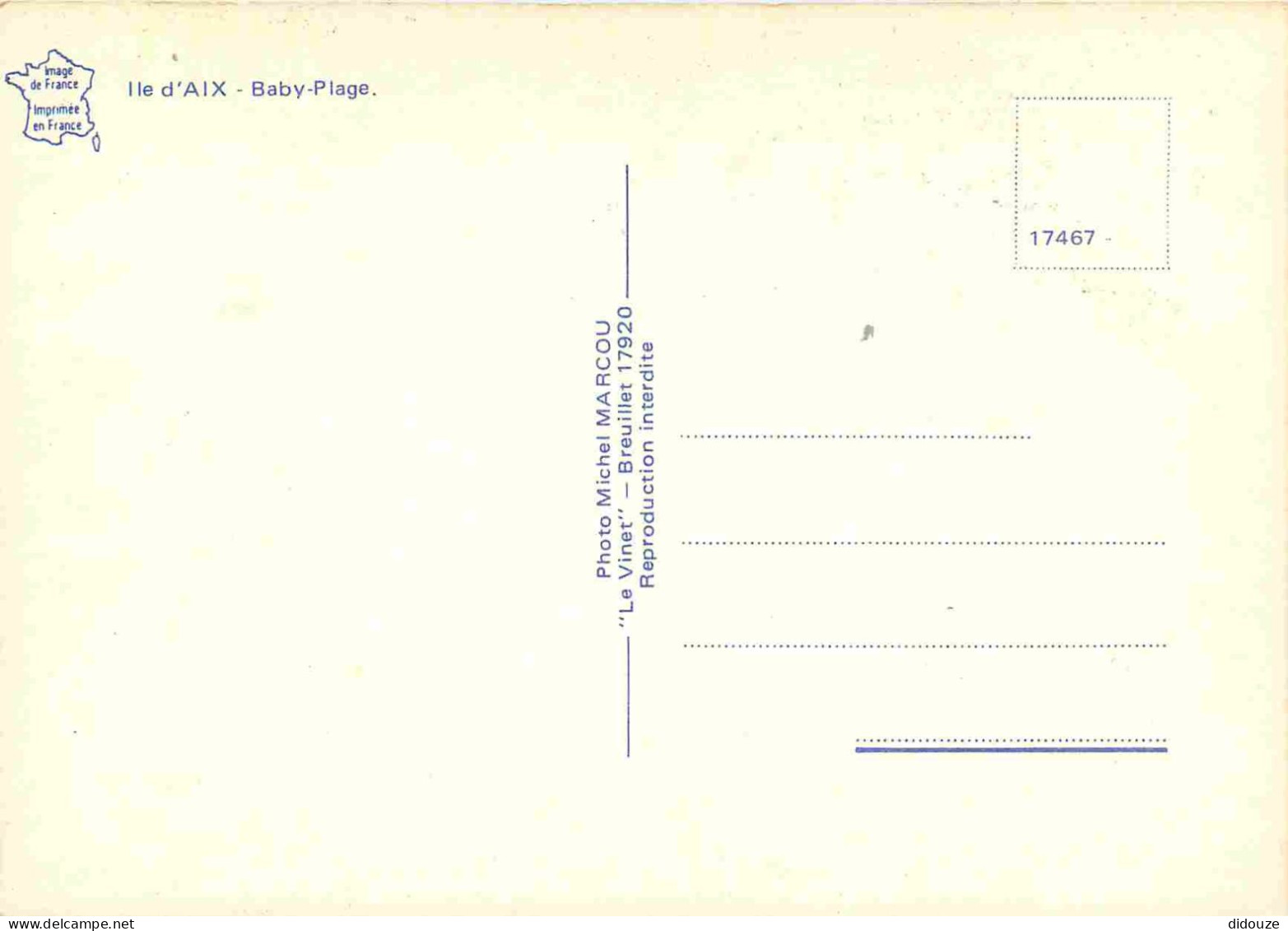 17 - Ile D'Aix - Baby-Plage - Scènes De Plage - CPM - Voir Scans Recto-Verso - Andere & Zonder Classificatie