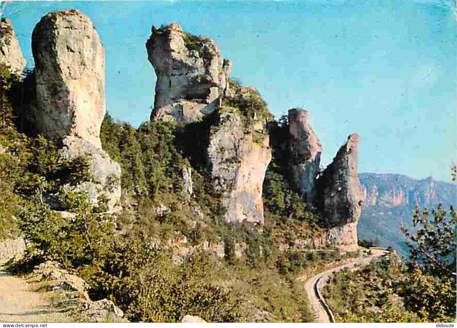 48 - Les Gorges Du Tarn - L.es Rochers De Blanquefort - Flamme Postale - CPM - Voir Scans Recto-Verso - Gorges Du Tarn