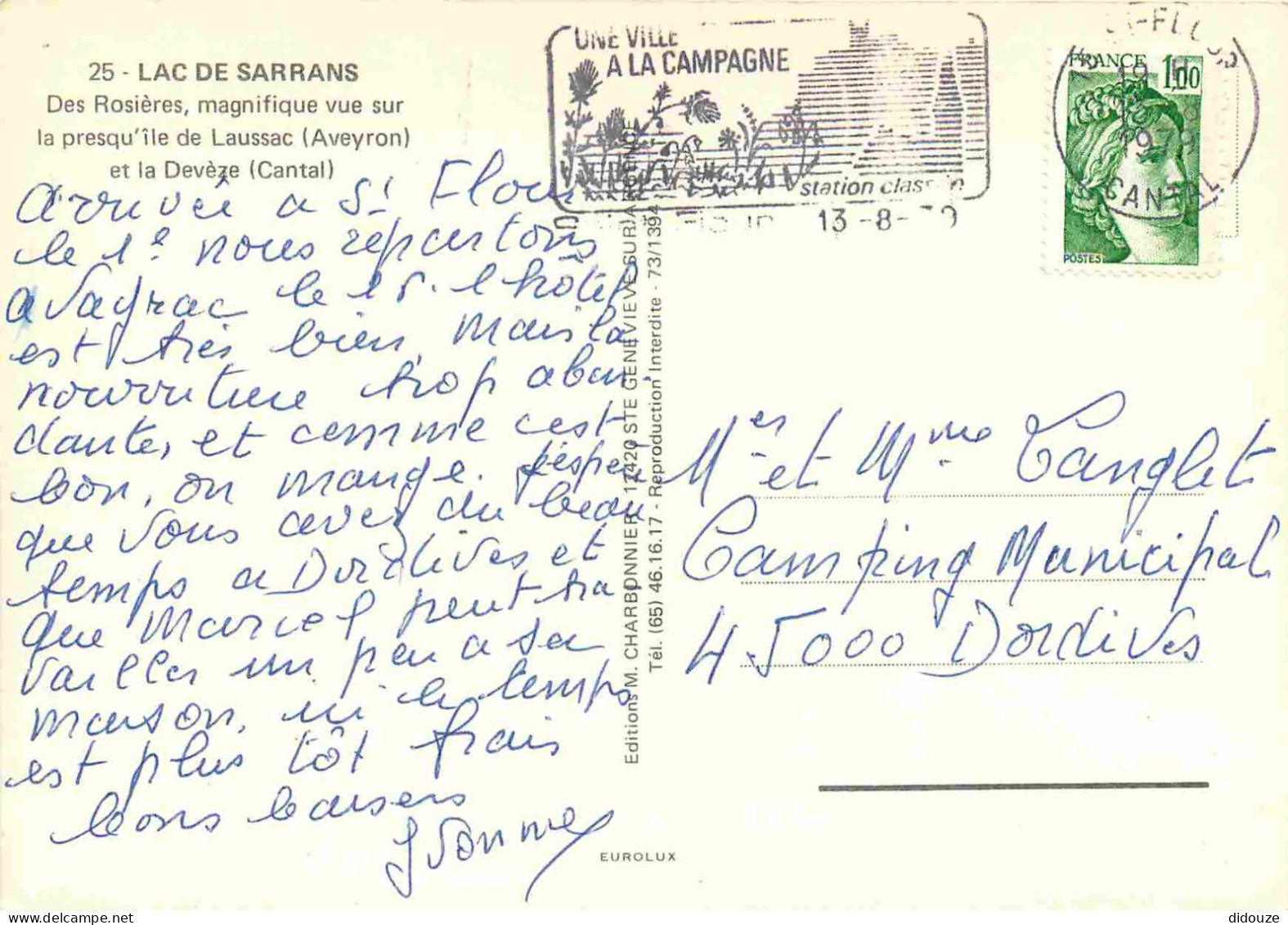 12 - Lac Du Barrage De Sarrans - Presqu'ile De Laussac - CPM - Voir Scans Recto-Verso - Otros & Sin Clasificación