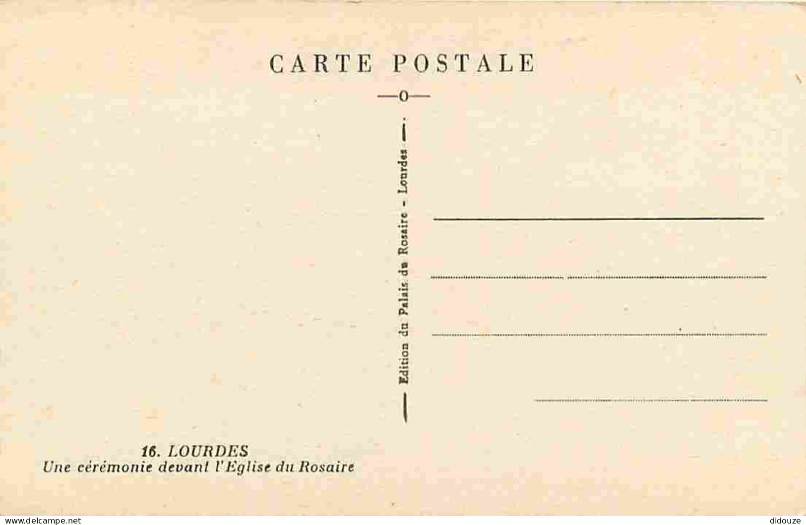 65 - Lourdes - Ville Connue Pour Son Pèlerinage Chrétien - CPA - Voir Scans Recto-Verso - Lourdes