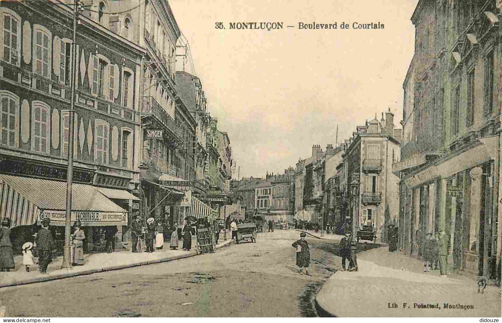 03 - Montluçon - Boulevard De Courtais - Animée - CPA - Voir Scans Recto-Verso - Montlucon