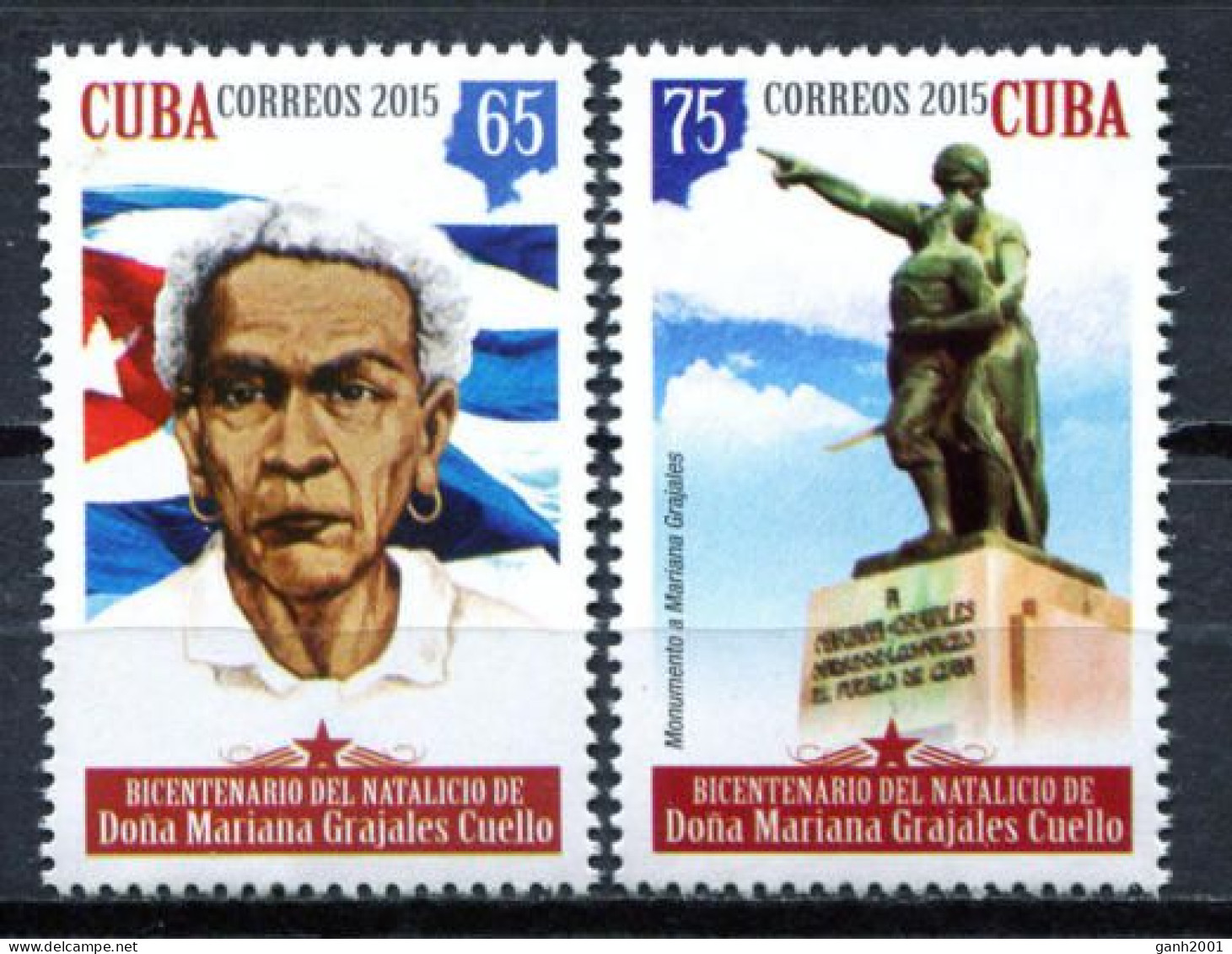 Cuba 2015 / Mariana Grajales Maceo's Mother MNH Madre De Maceo / Hj01  36-7 - Neufs