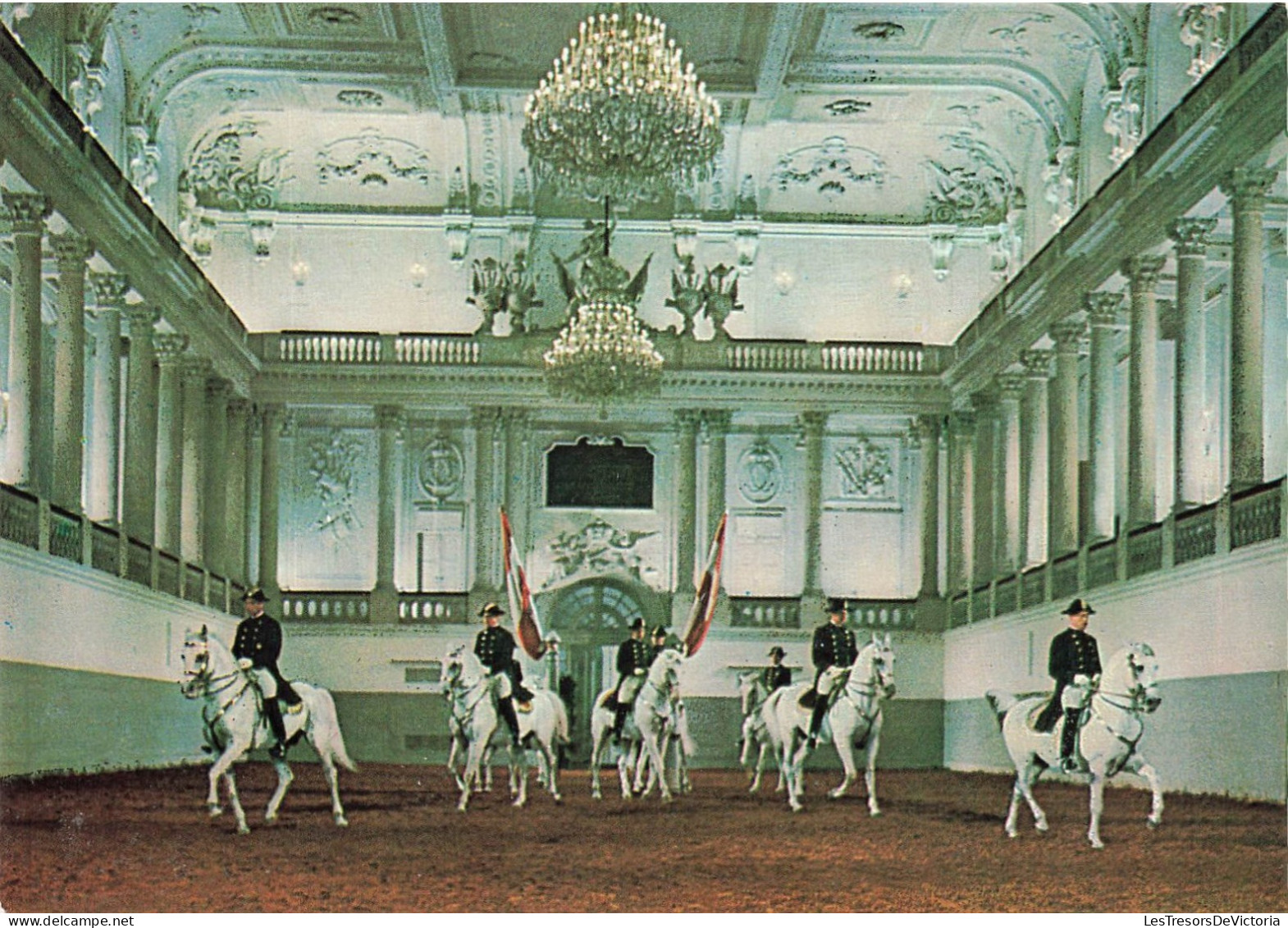 AUTRICHE - Wien - Spanische Reitschule - Schulquadrille - Animé - Colorisé - Carte Postale - Vienna Center