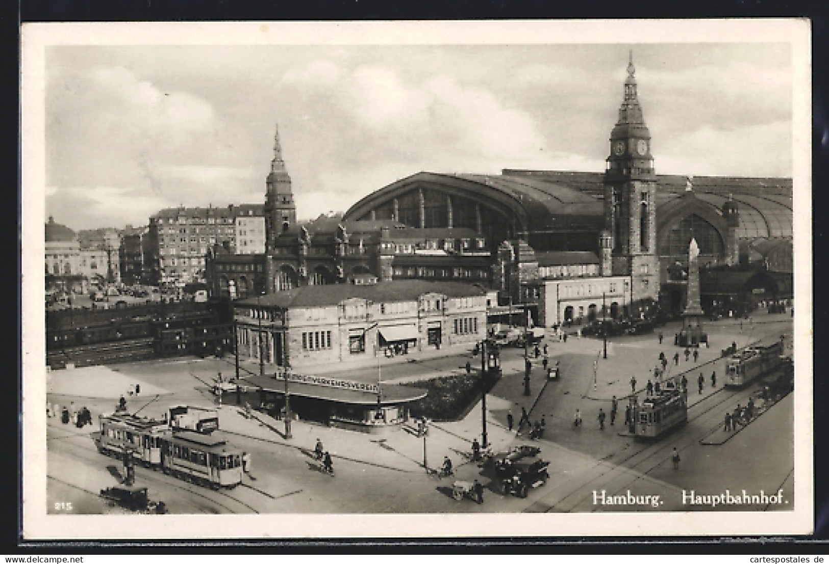 AK Hamburg-St.Georg, Hauptbahnhof Und Strassenbahn  - Mitte