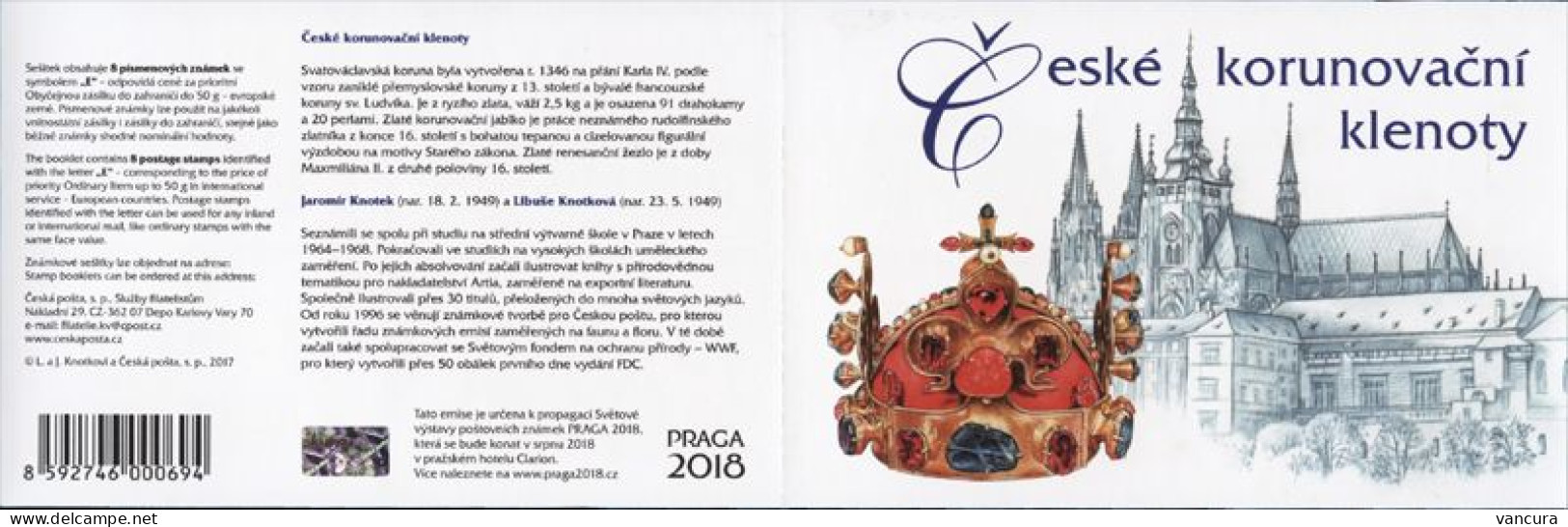 ** Booklet 915 Czech Republic Crown Jewels 2017 - Ungebraucht