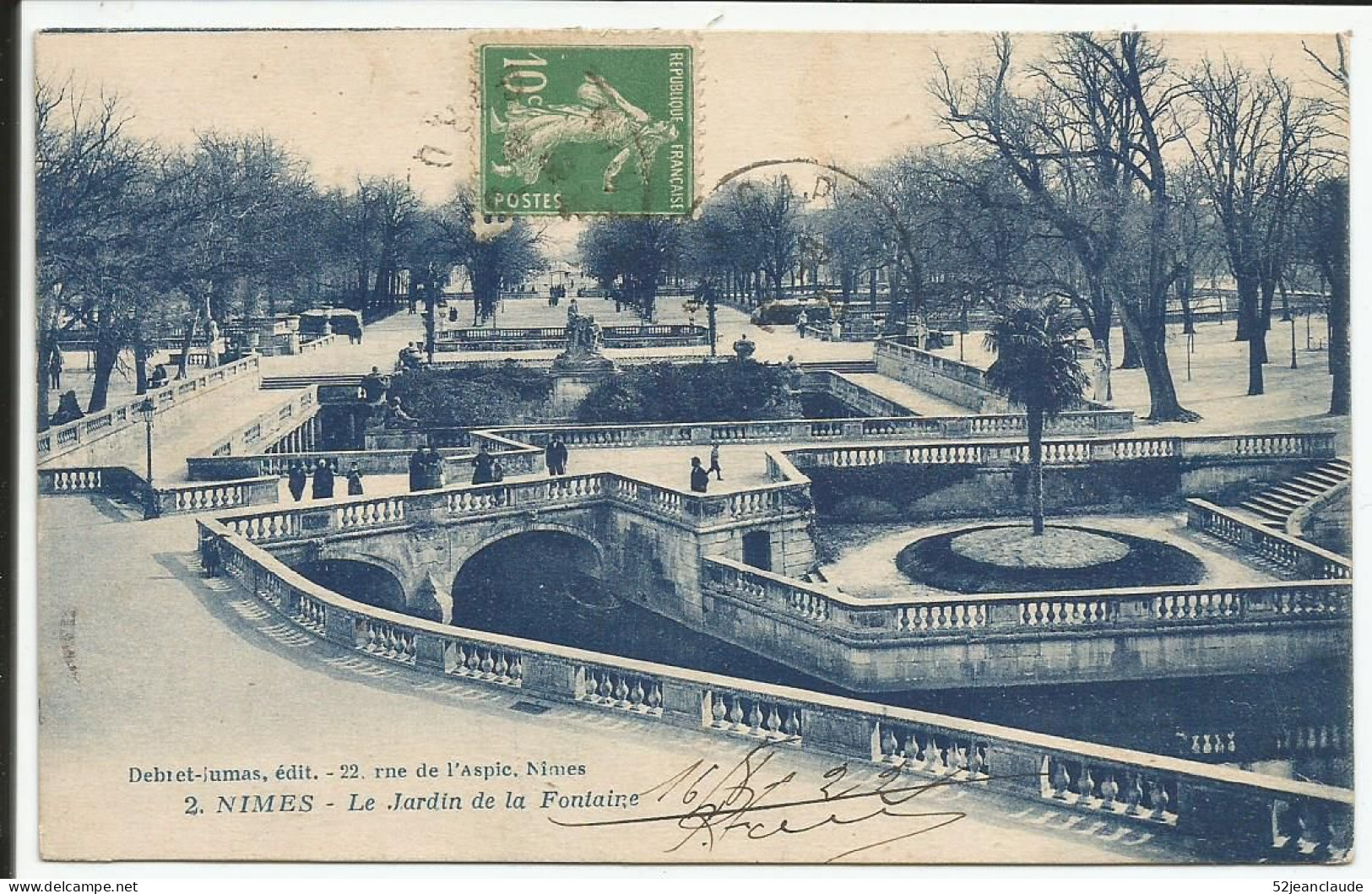 Le Jardin De La Fontaine    1922    N° 2 - Nîmes