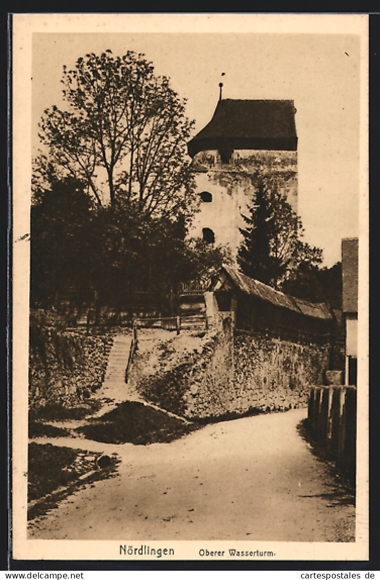 AK Nördlingen, Oberer Wasserturm  - Nördlingen