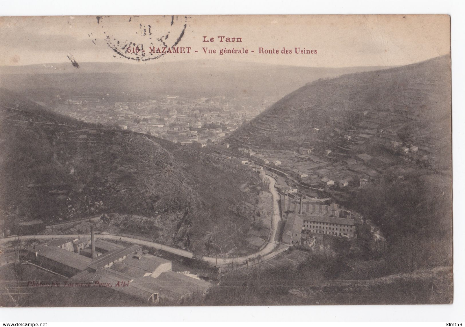 Mazamet - Vue Générale - Route Des Usines - Mazamet