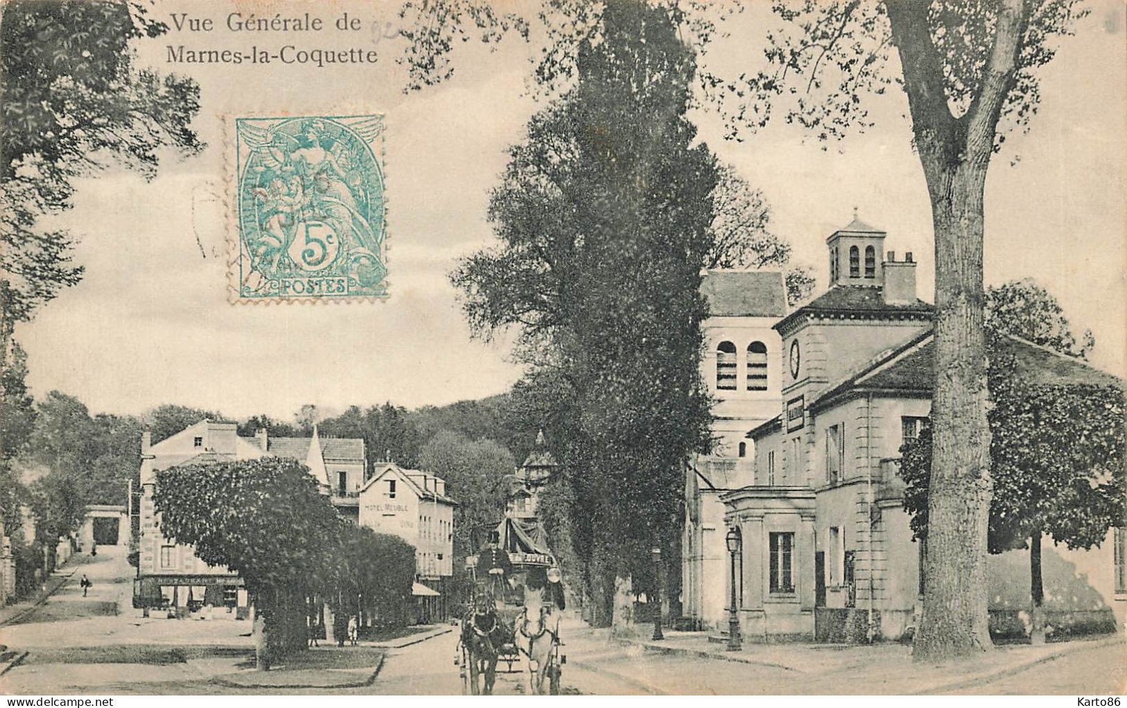 Marnes La Coquette * Rue * Vue Générale Du Village * Attelage - Sonstige & Ohne Zuordnung