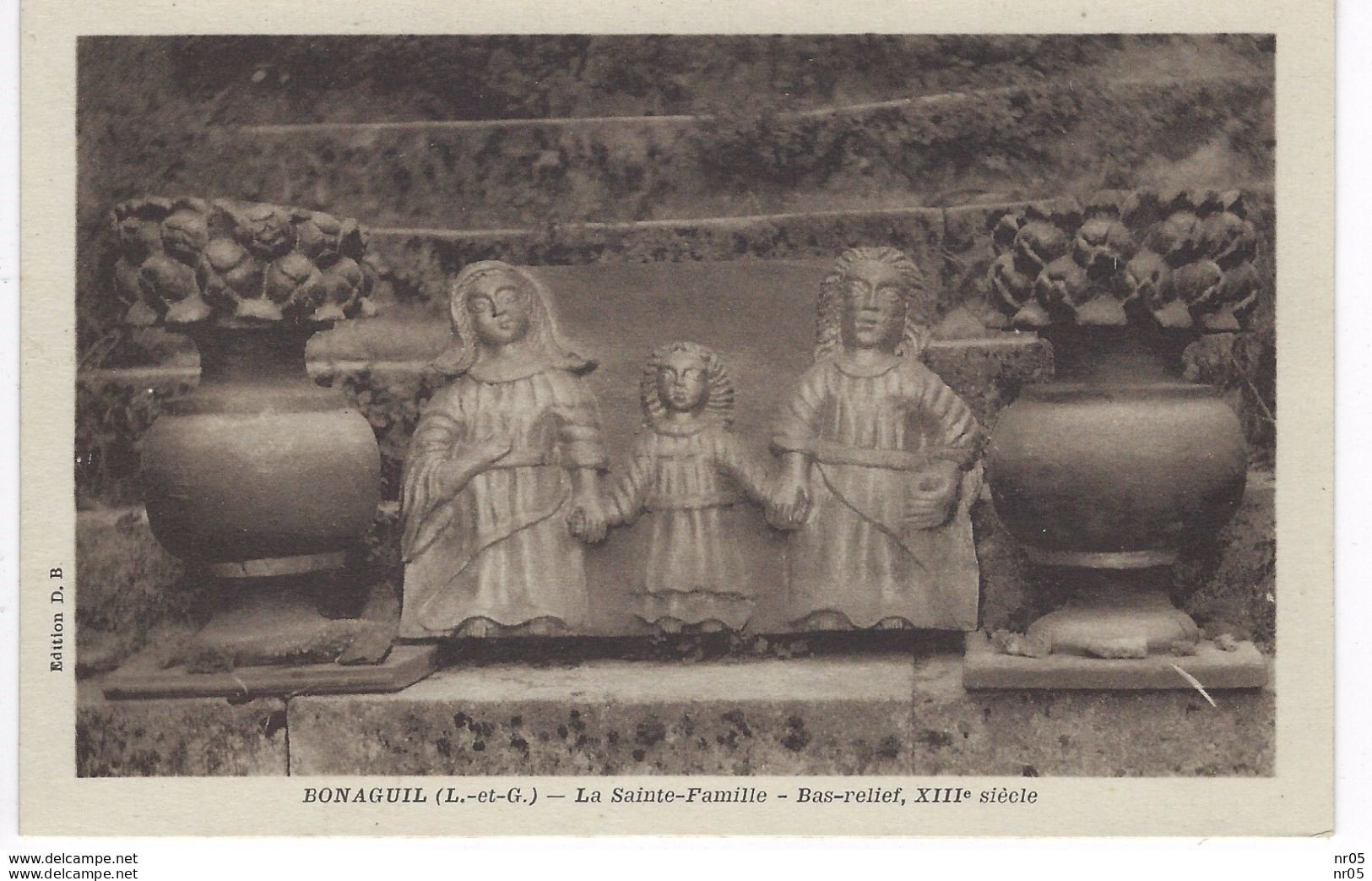 47 - BONAGUIL - La Sainte Famille - Bas Relief , XIII E Siecle   ( Lot Et Garonne ) - Other & Unclassified