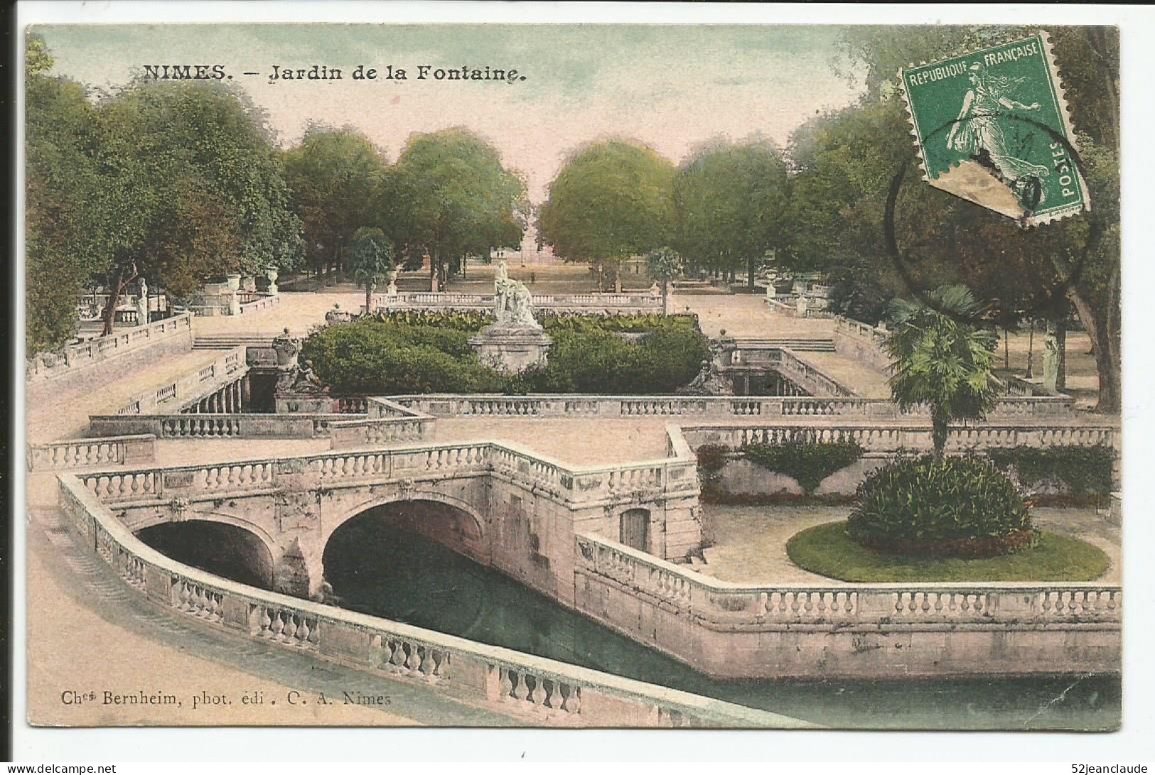 Jardin De La Fontaine    1920    N° - Nîmes