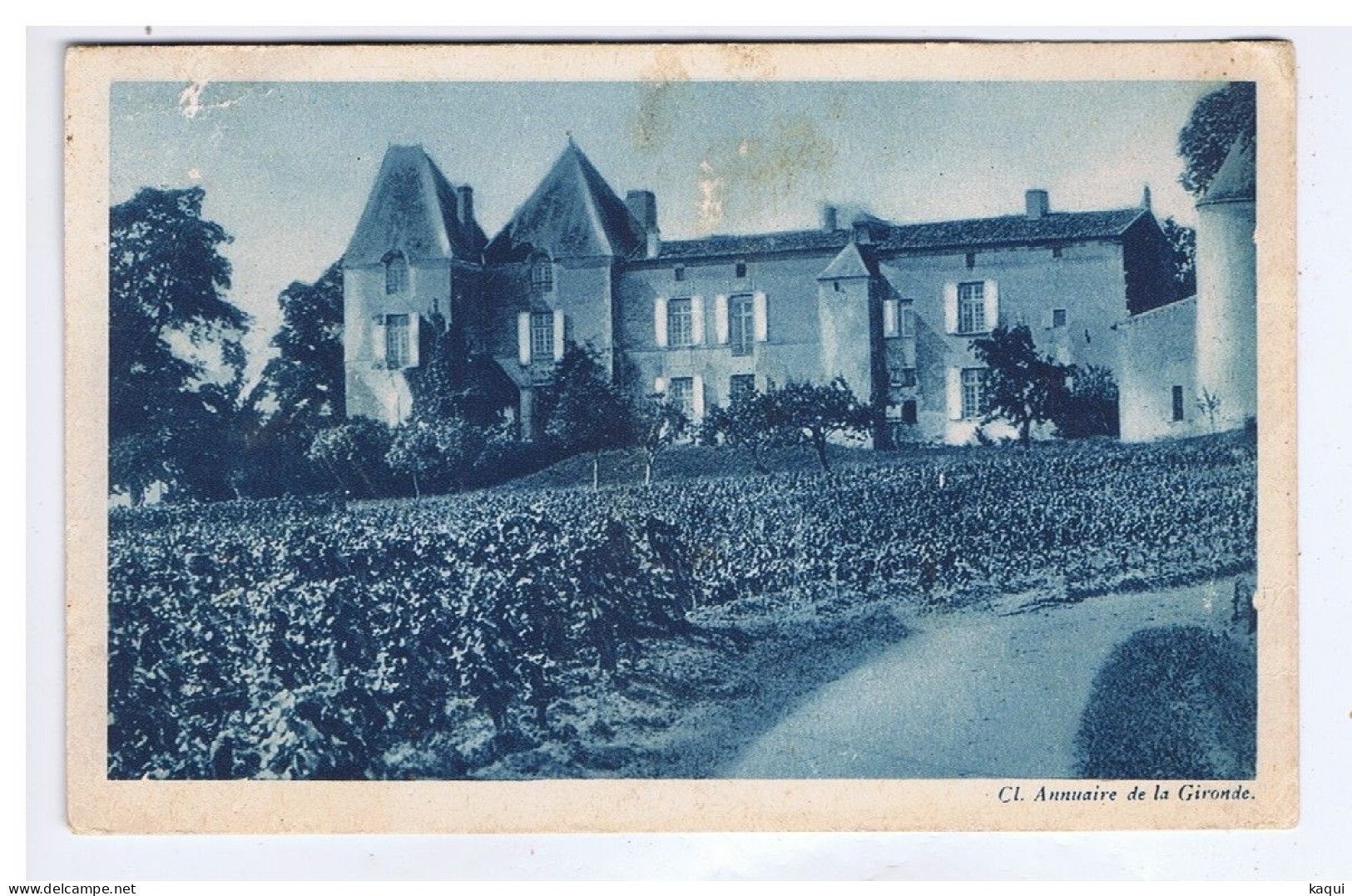 GIRONDE - LE BORDELAIS - Le Château YQUEM - Au Dos Pub. Carburant Azur - Cl. Annuaire De La Gironde - N° 16 - Autres & Non Classés