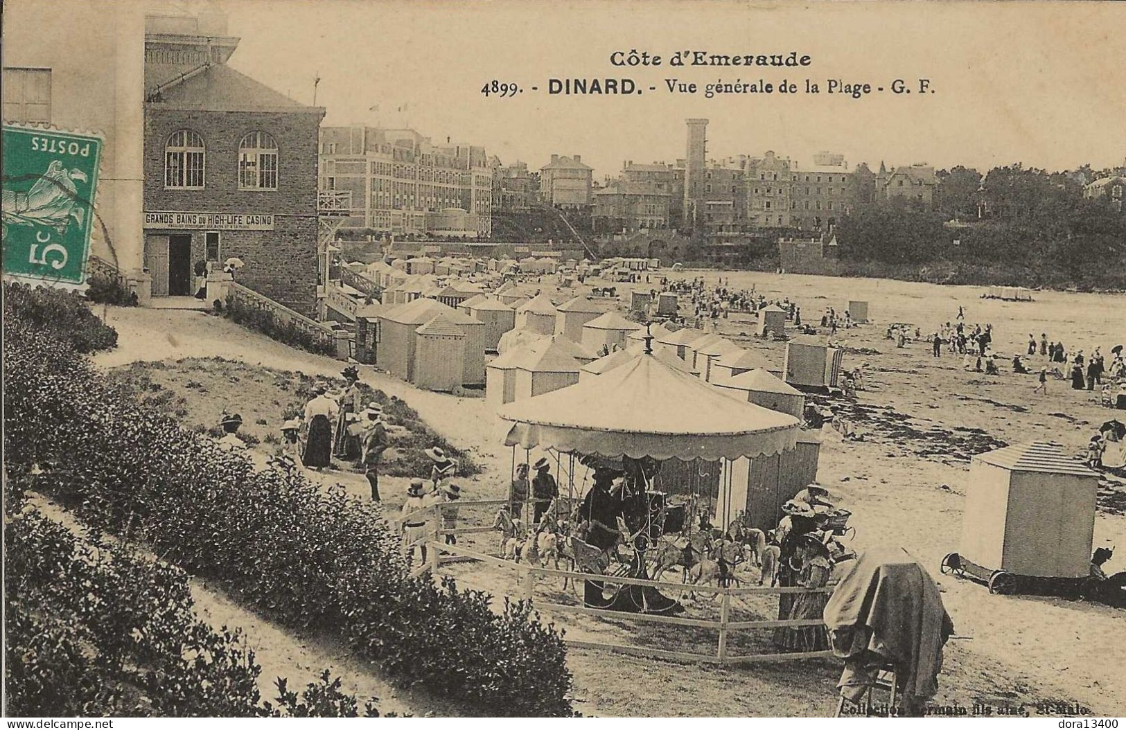 CPA35- DINARD- Vue Générale De La Plage - Dinard