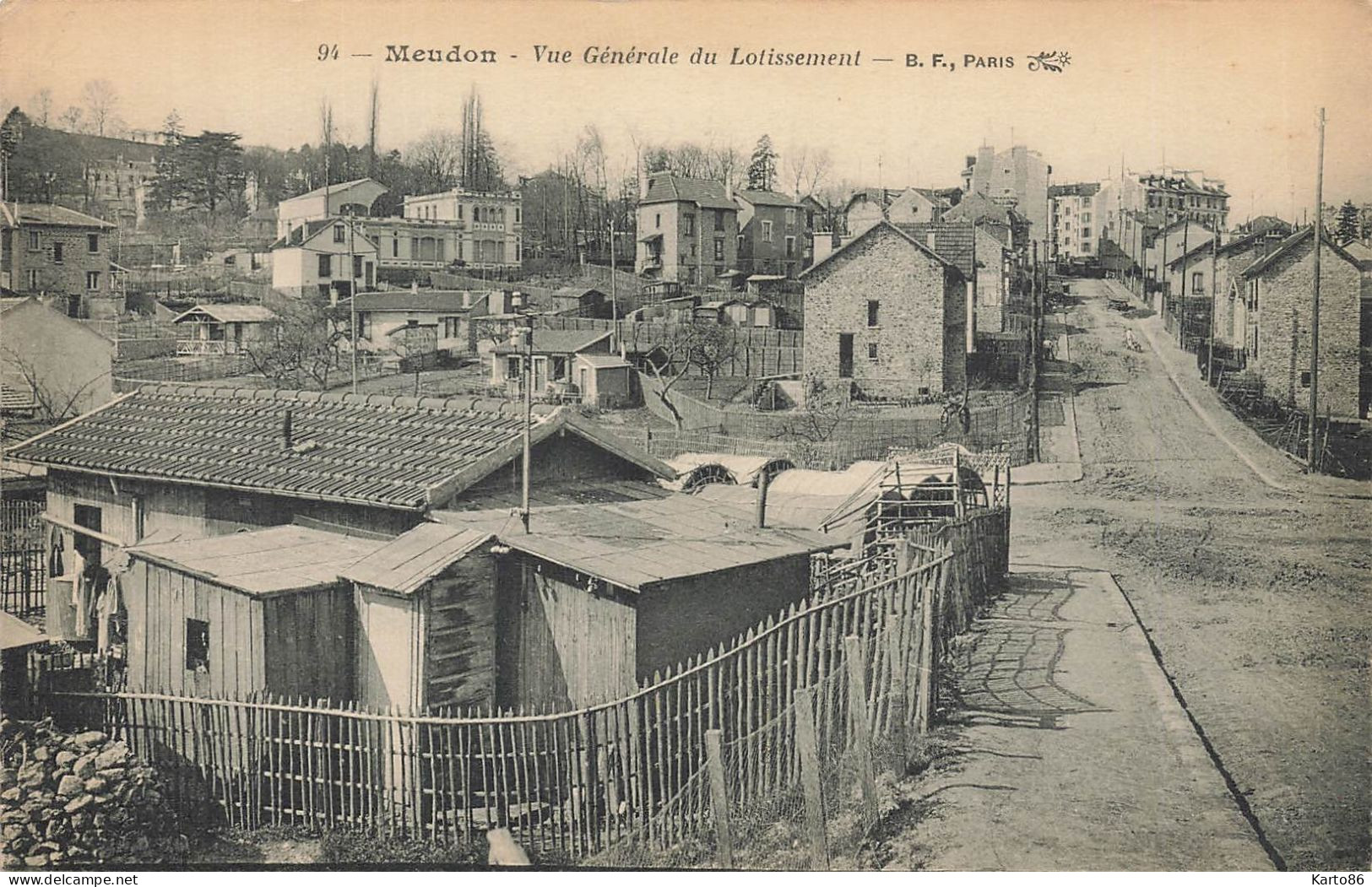 Meudon * Rue , Vue Générale Du Lotissement * Quartier Cité - Meudon