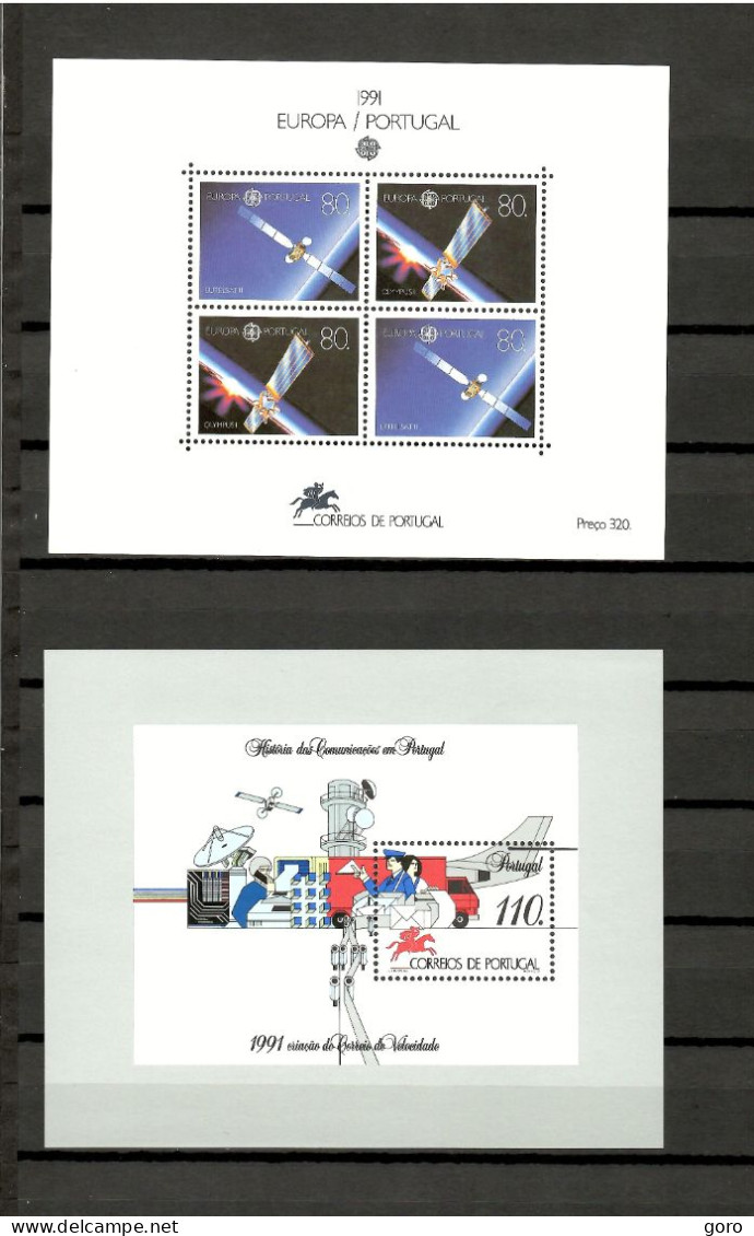 Portugal  1991  .-  Y&T  Nº   79-81  Block    **   (a) - Blocks & Sheetlets