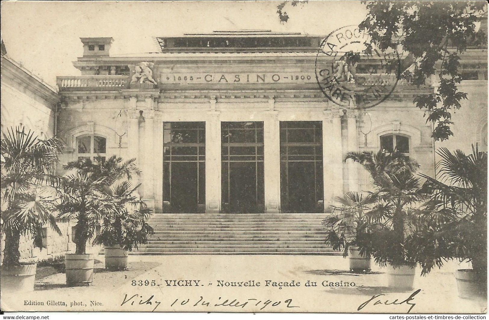 VICHY , Nouvelle Façade Du Casino , 1902 , Carte Précurseur  , µ - Vichy