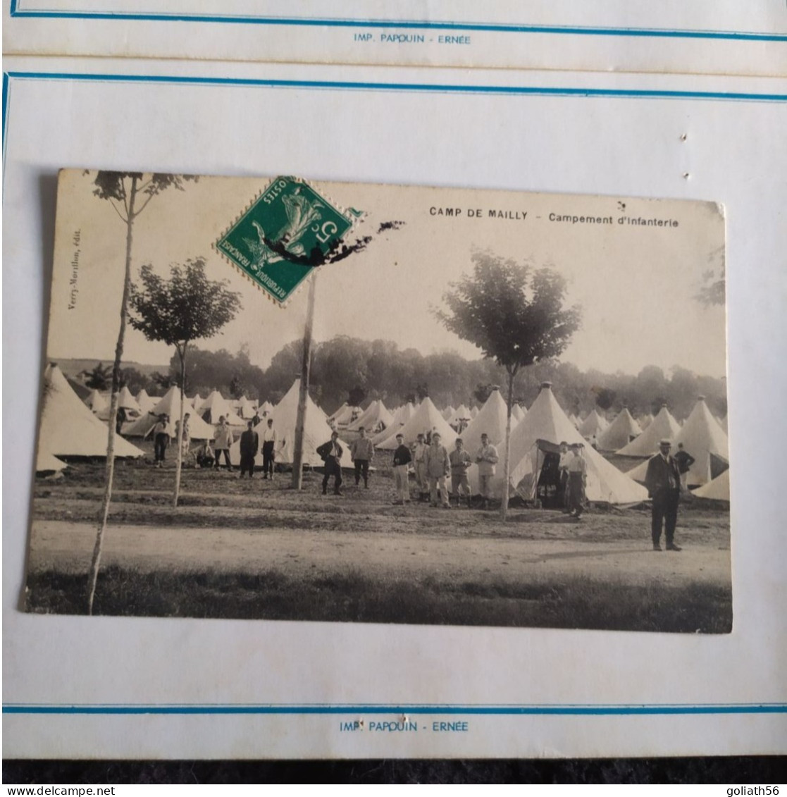 CPA Du Camp De Mailly - Campement D'Infanterie - Carte Animée - Kasernen