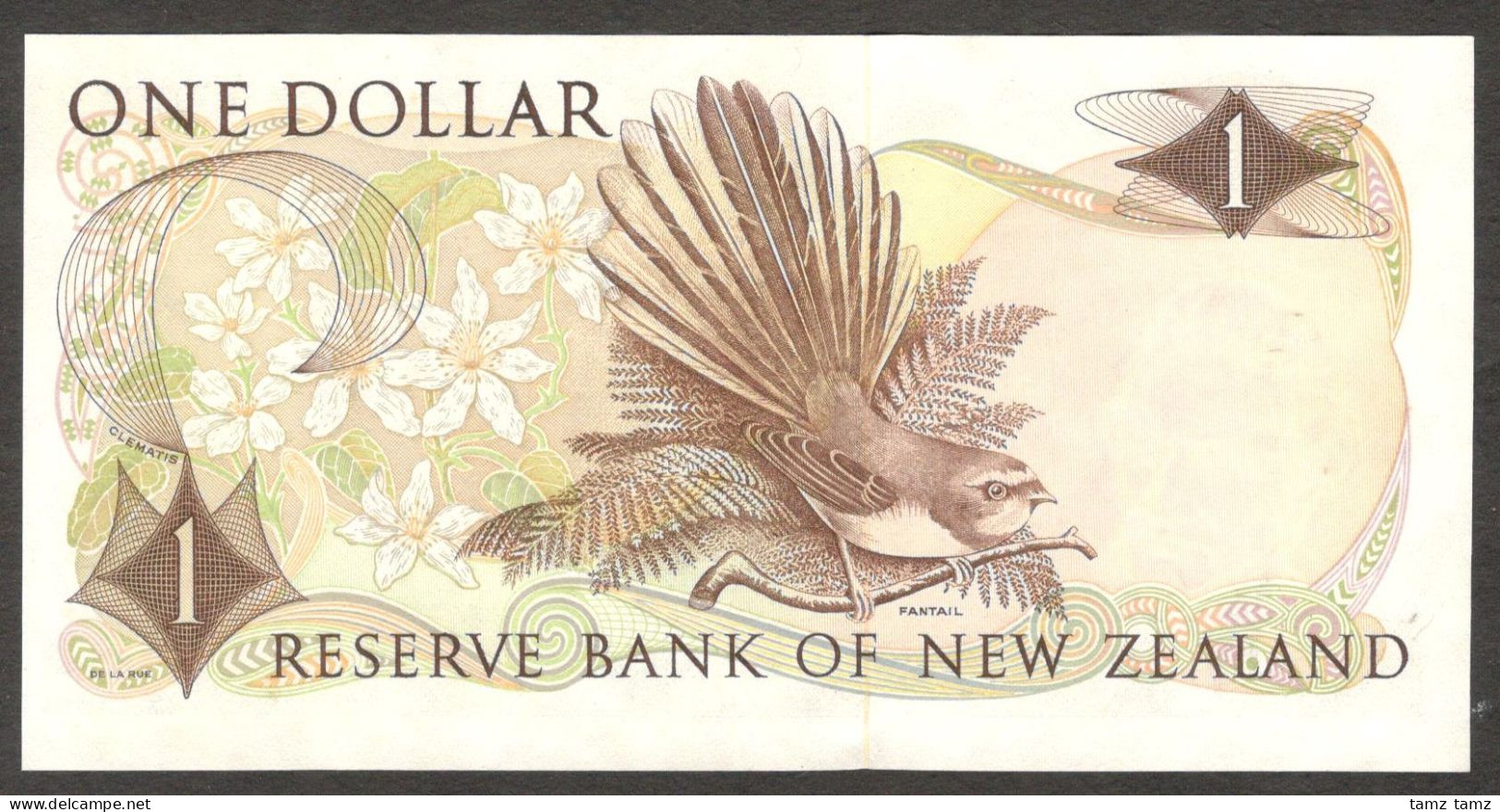 New Zealand 1 Dollar Queen Elizabeth II P-163d 1977-1981 UNC - Neuseeland