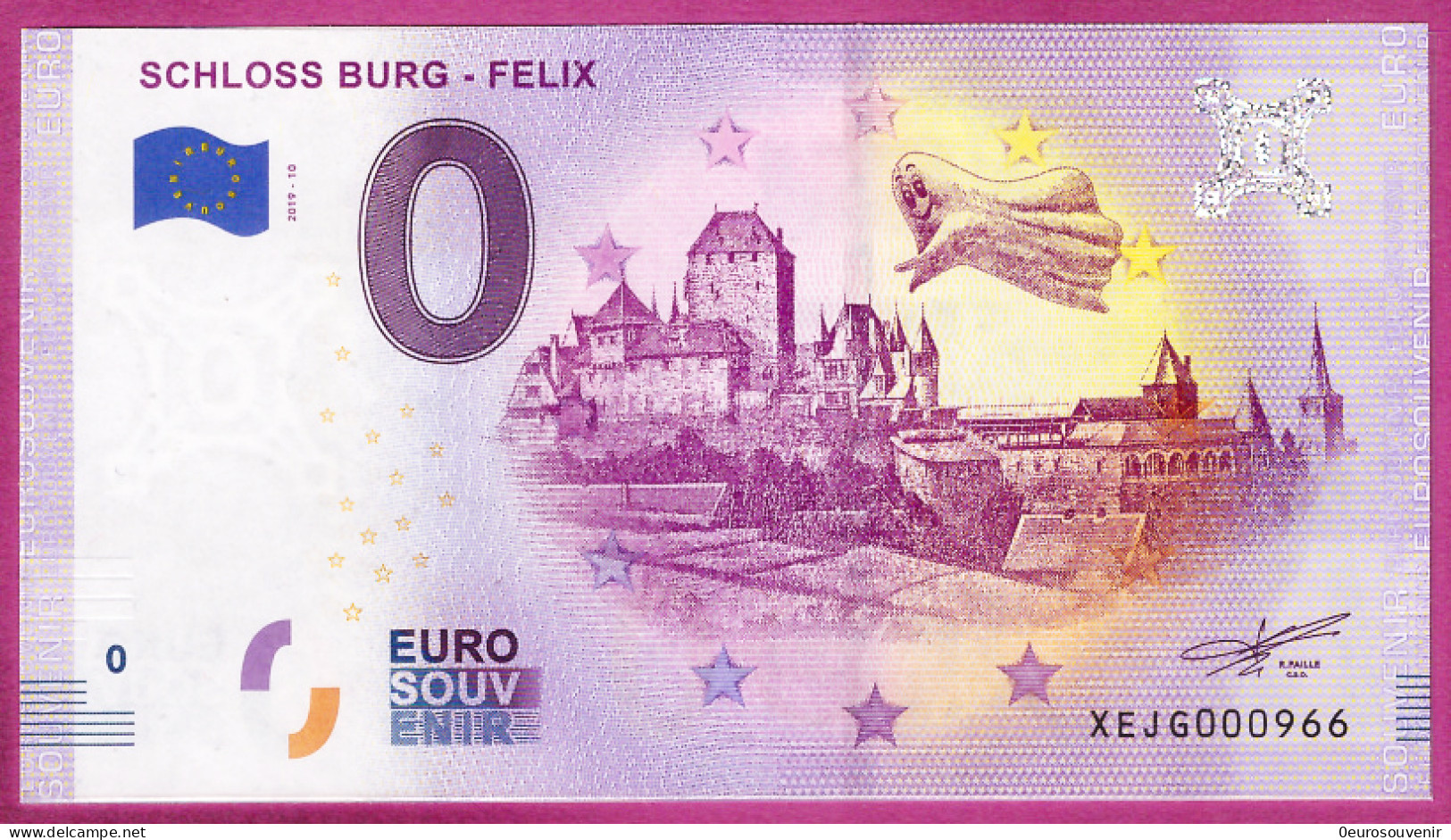 0-Euro XEJG 2019-10 SCHLOSS BURG - FELIX - Pruebas Privadas