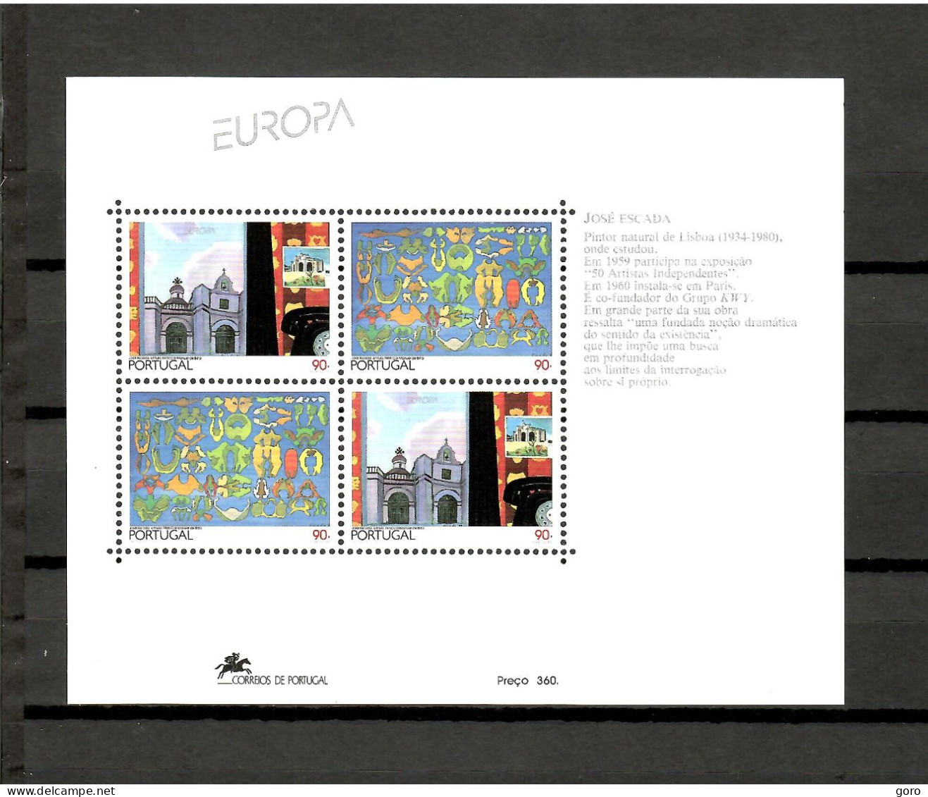 Portugal  1993  .-  Y&T  Nº   94  Block    **   (b) - Blocs-feuillets