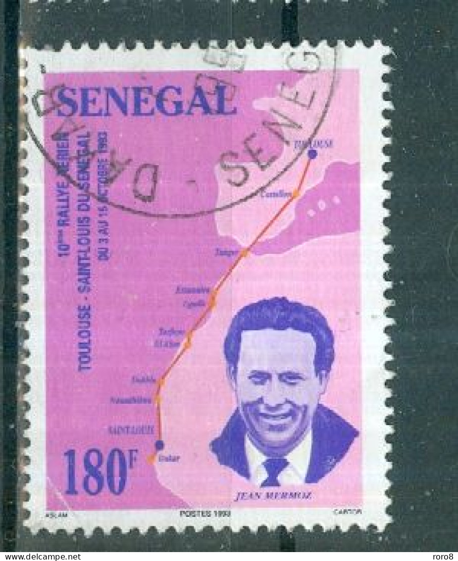 REPUBLIQUE DU SENEGAL - N°1098 Oblitéré - 10°rallye Aérien Toulouse-Saint-Louis Du Sénégal. - Sénégal (1960-...)