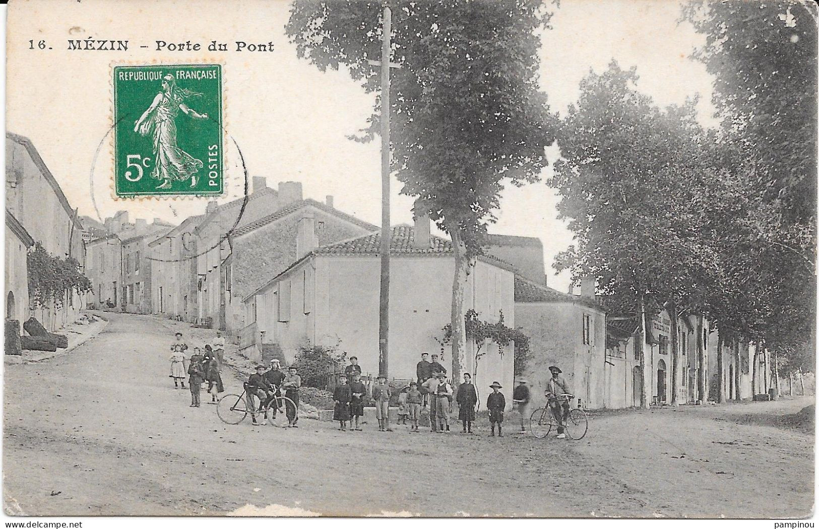 47 - MEZIN - Porte Du Pont - Animée - Andere & Zonder Classificatie