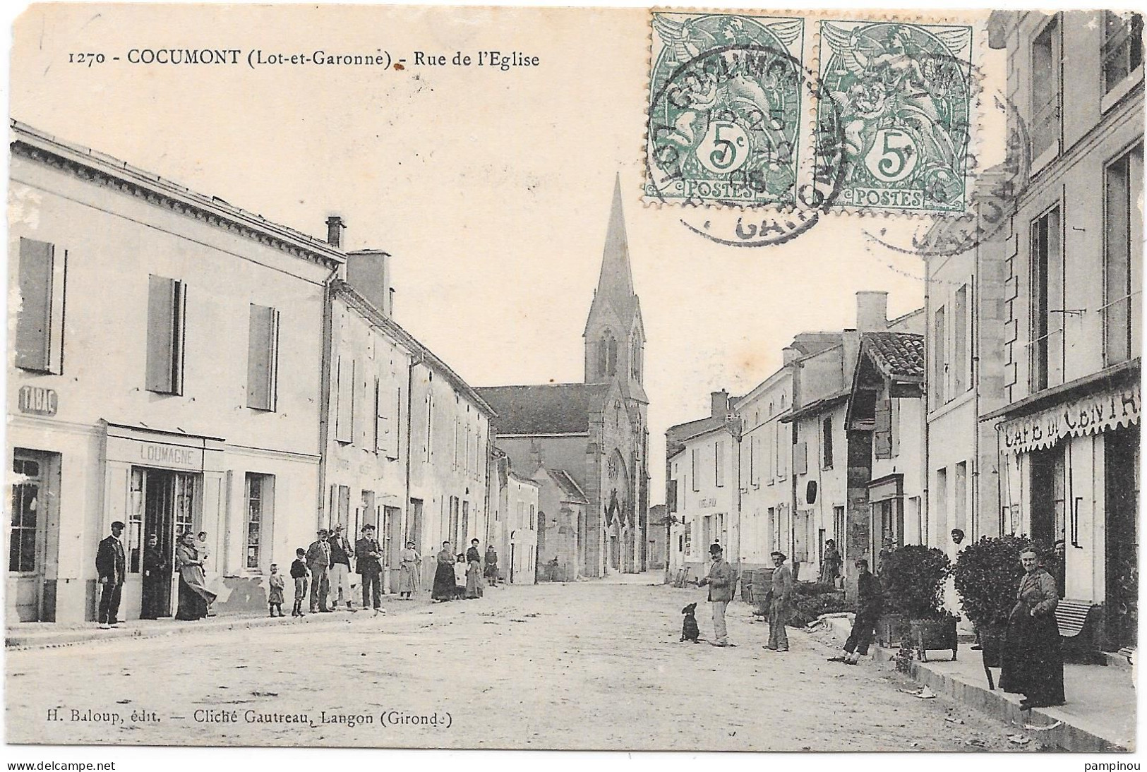 47 - COCUMONT - Rue De L'église - Animée - Autres & Non Classés