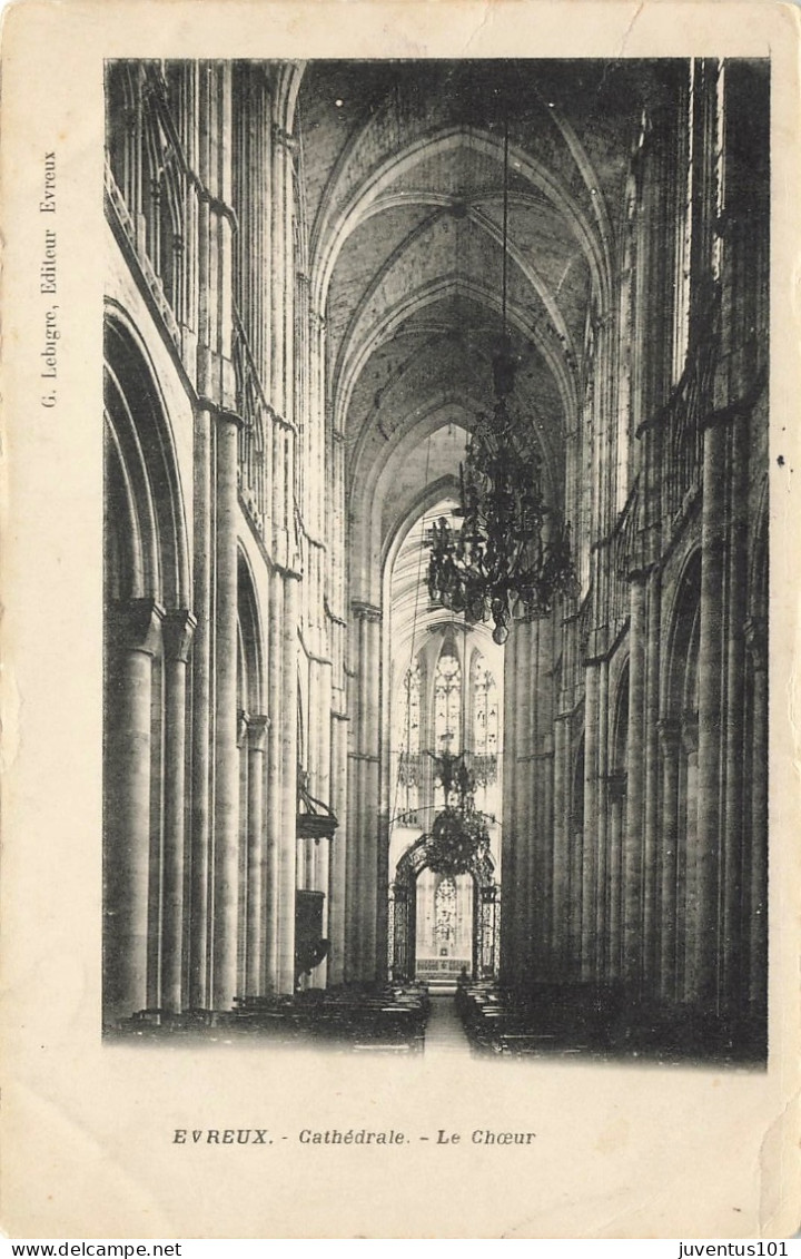 CPA Evreux-Cathédrale-Le Choeur-Timbre     L2916 - Evreux