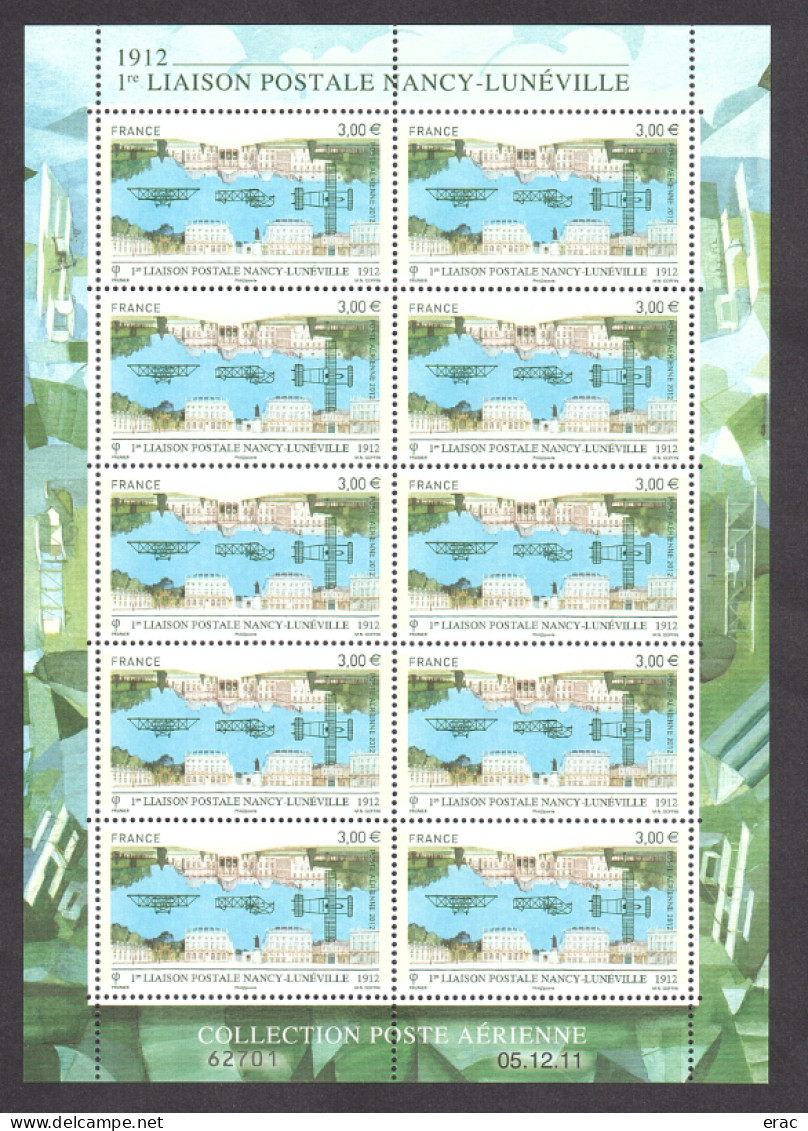France - PA - Feuillet F75a - Neuf ** - 1ère Liaison Postale Nancy-Lunéville - 05.12.11 - 1960-.... Mint/hinged