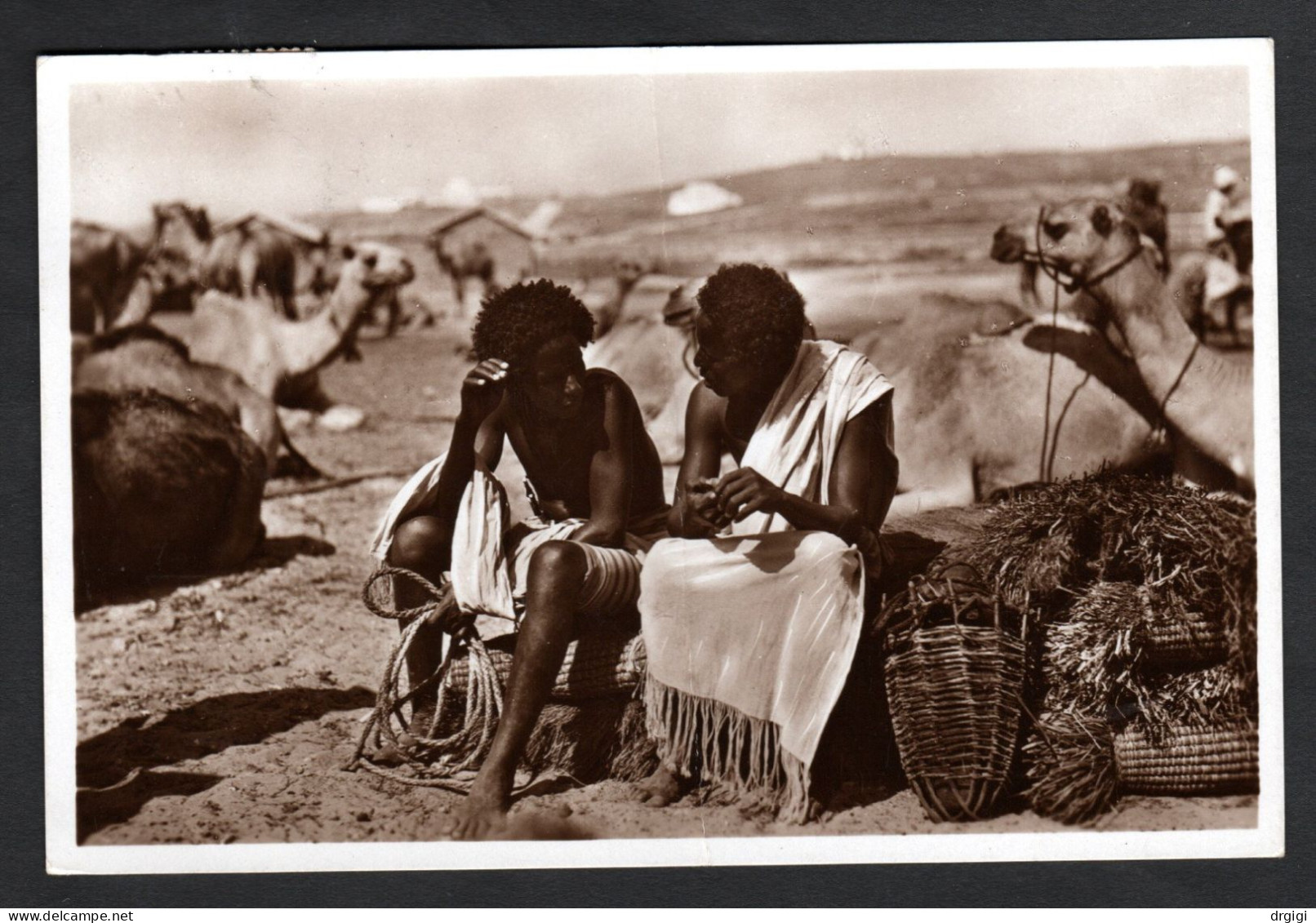 SOMALIA IT., CARTOLINA 1936, SASS. 217, VILLAGGIO DEGLI ABBRUZZI X TORINO - RARO - Somalie