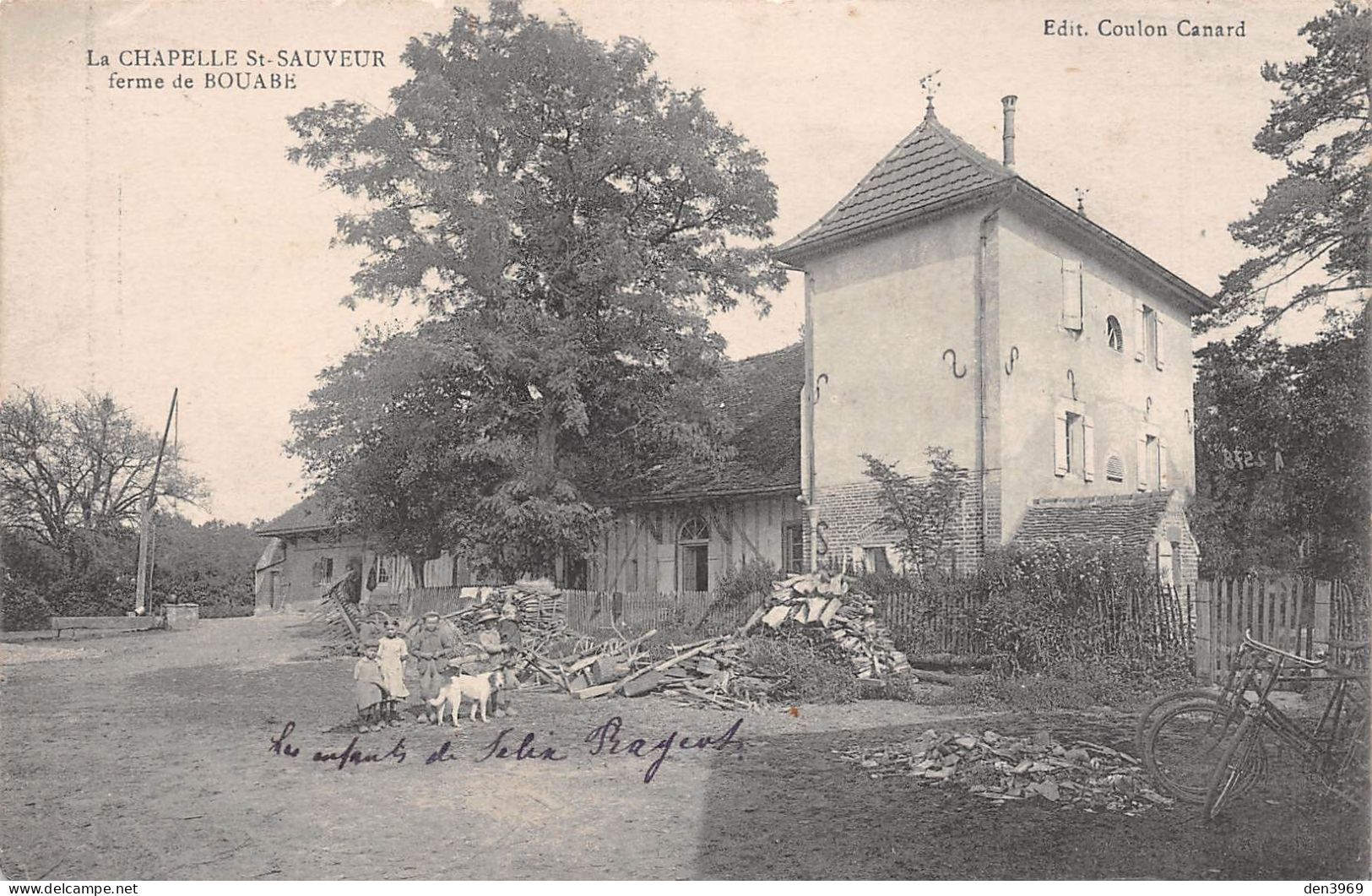 La CHAPELLE-SAINT-SAUVEUR (Saône-et-Loire) - Ferme De Bouabe - Voyagé 1915 (2 Scans) - Other & Unclassified