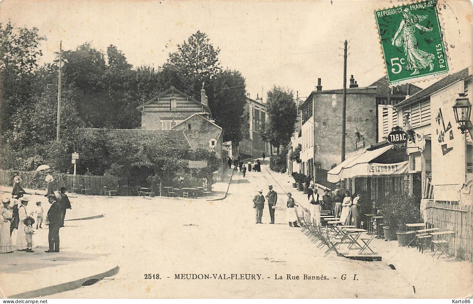 Meudon * Val Fleury * La Rue Bannès * Restaurant Débit De Tabac Tabacs - Meudon